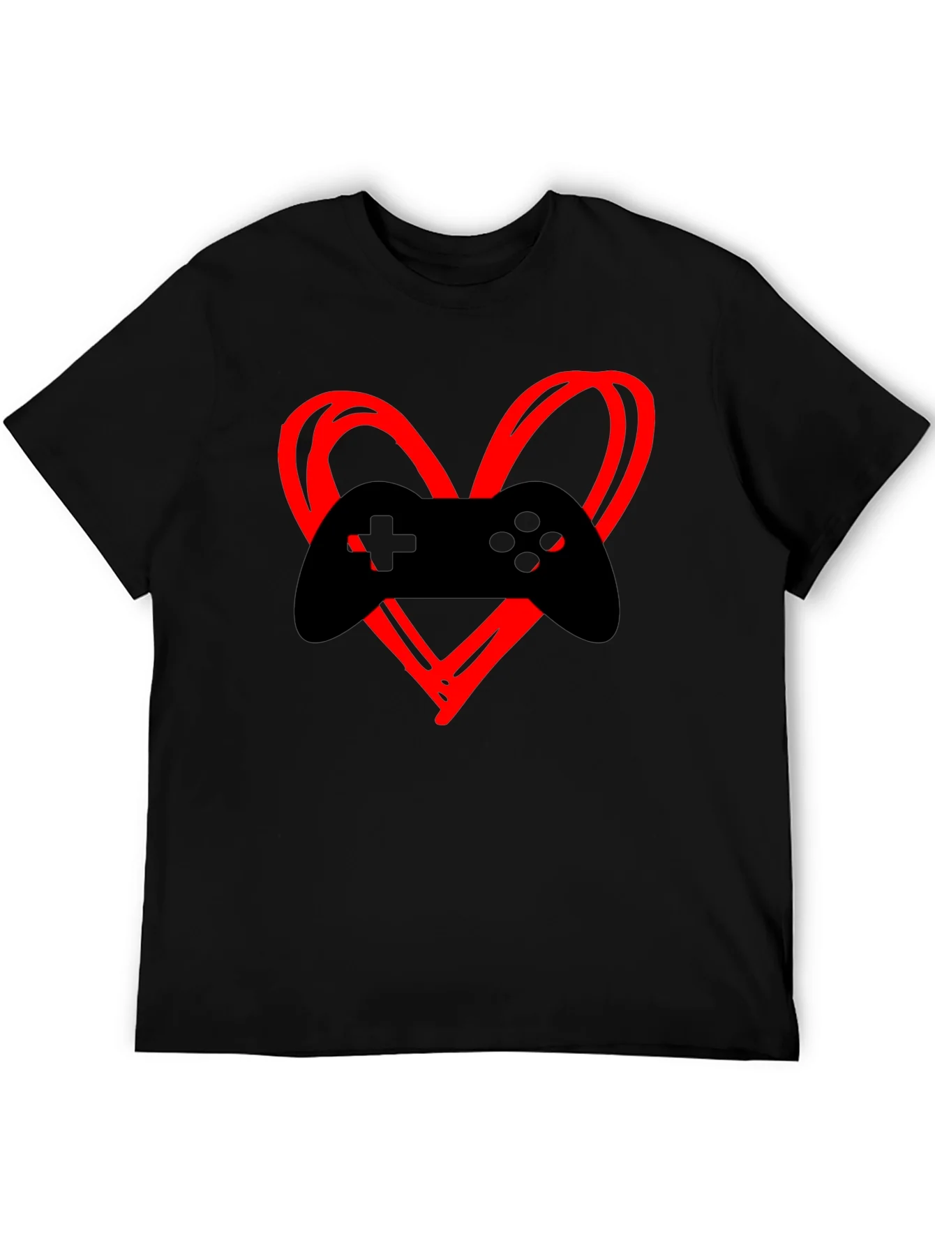 Gamer Heartbeat T-Shirt - Black