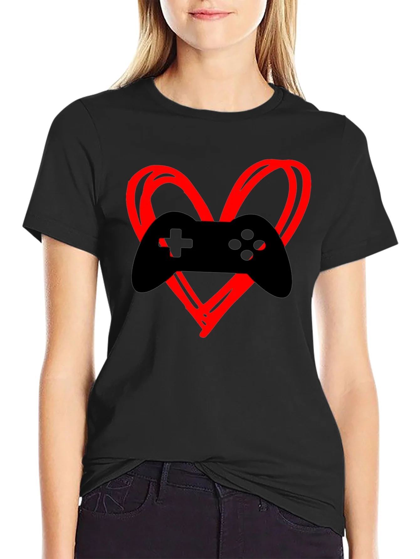 Gamer Heartbeat T-Shirt - Black