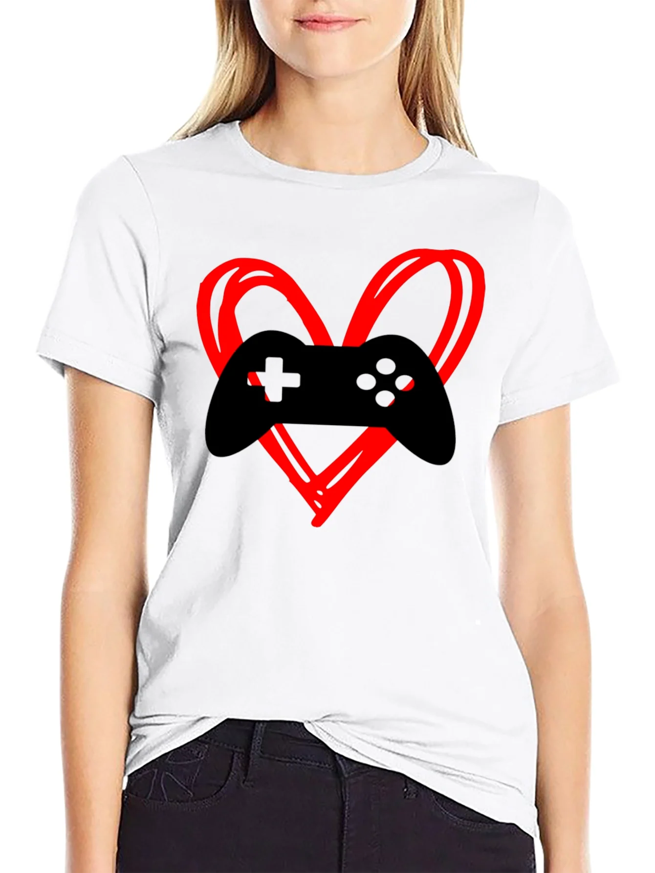 Gamer Heartbeat T-Shirt - Black