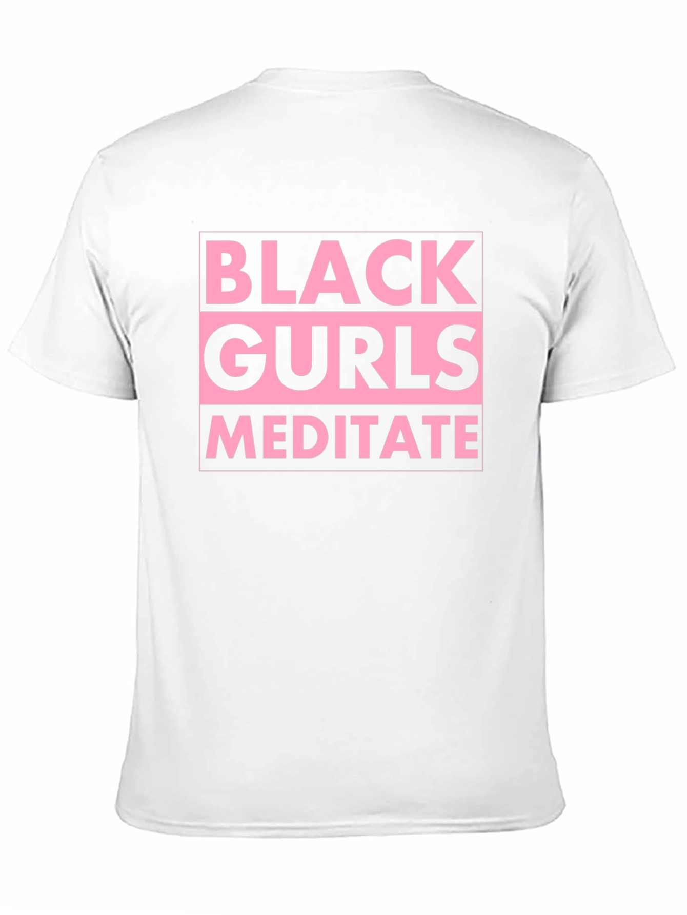 Black Gurls Meditate Graphic Tee - Stylish Relaxation
