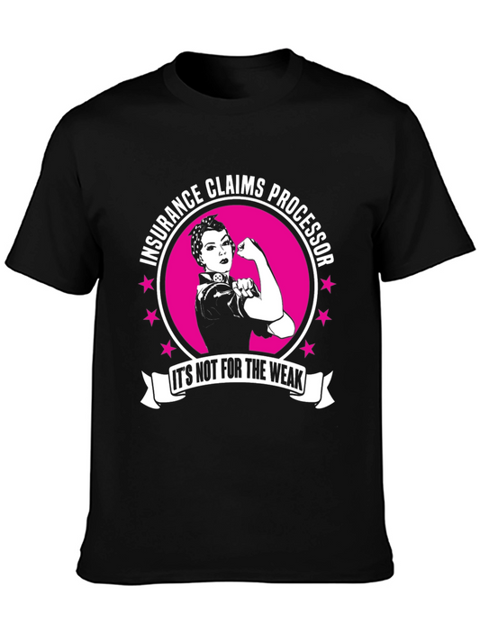 Insurance Claims Processor Strong Woman T-Shirt