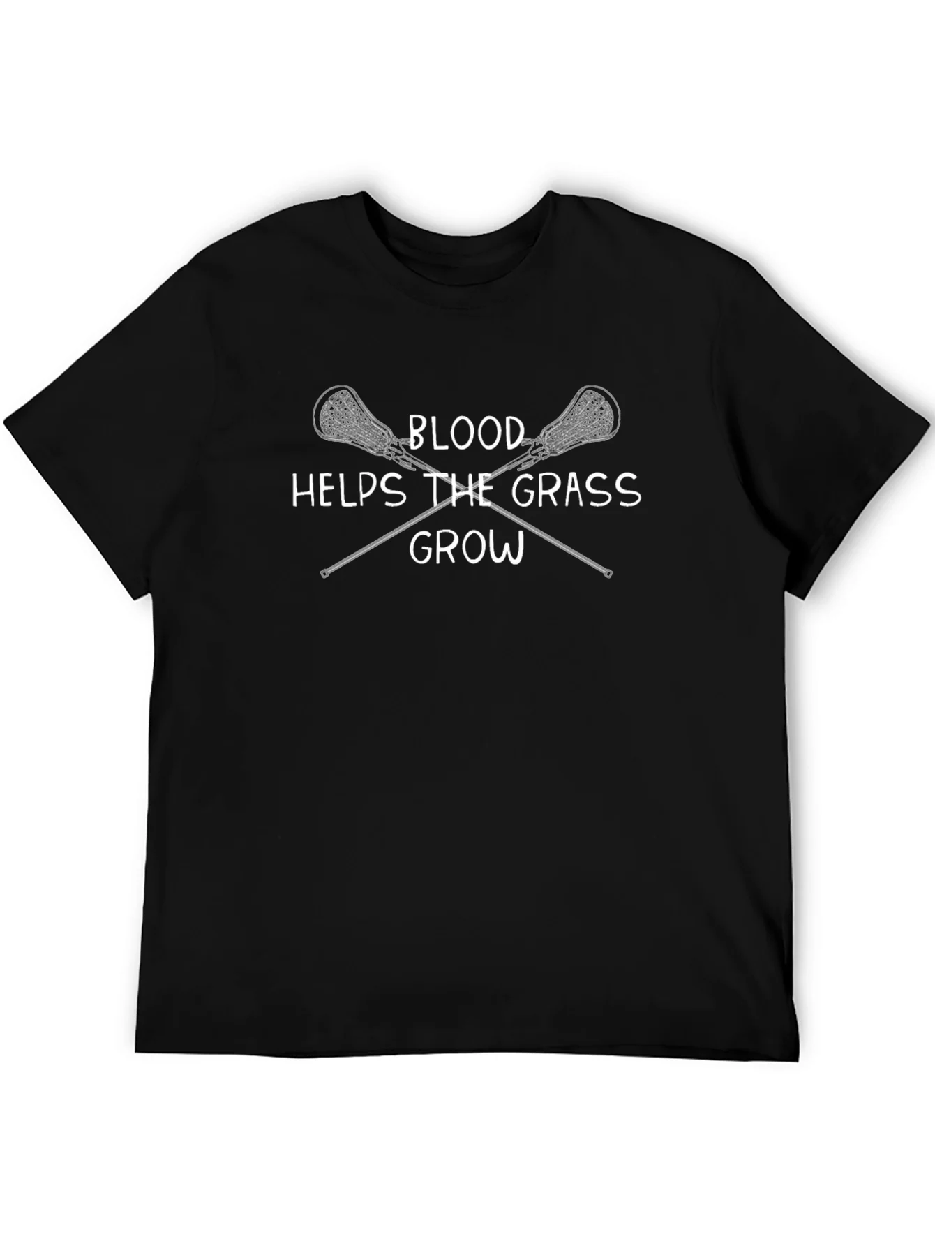 Lacrosse T-Shirt - Blood Helps The Grass Grow