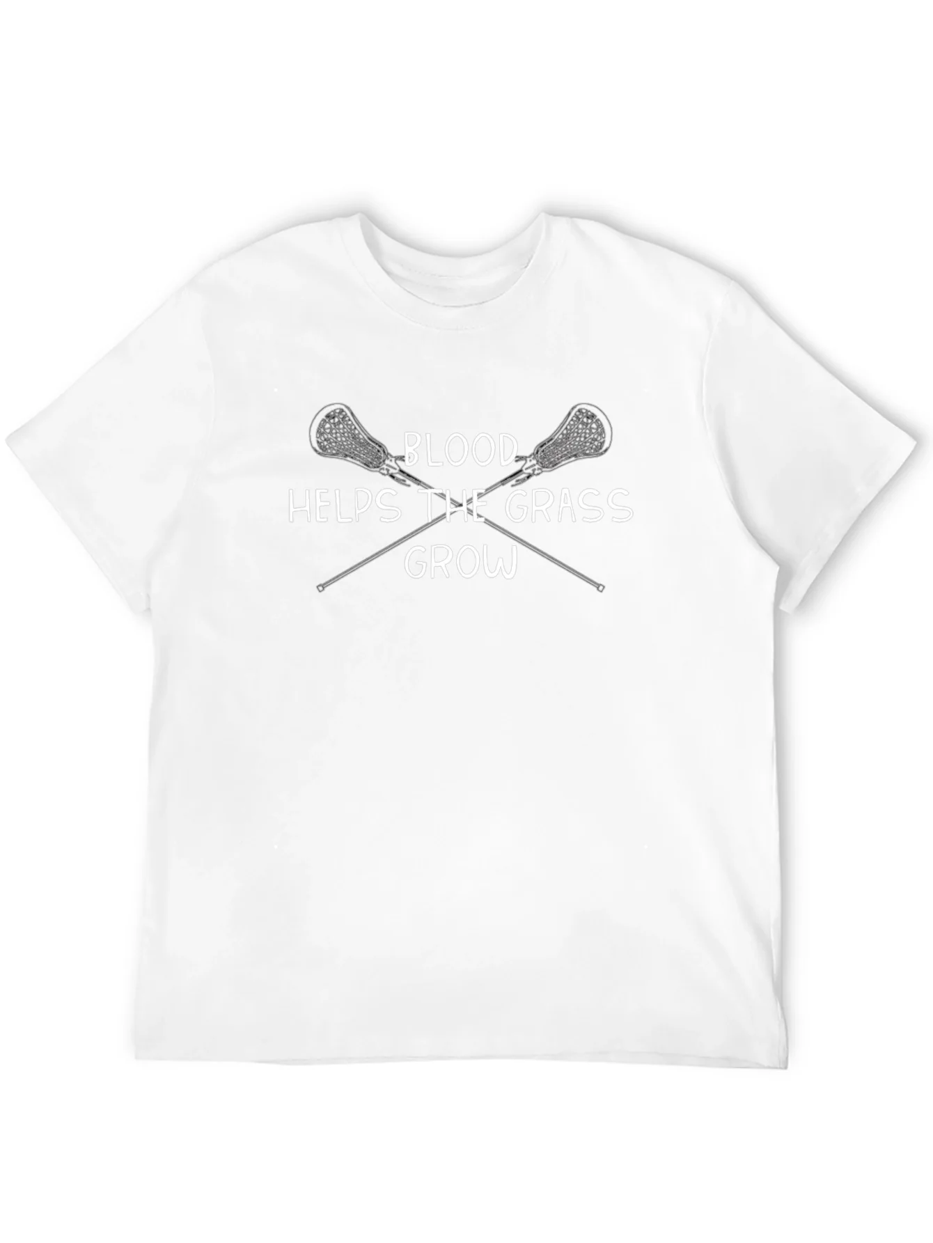 Lacrosse T-Shirt - Blood Helps The Grass Grow