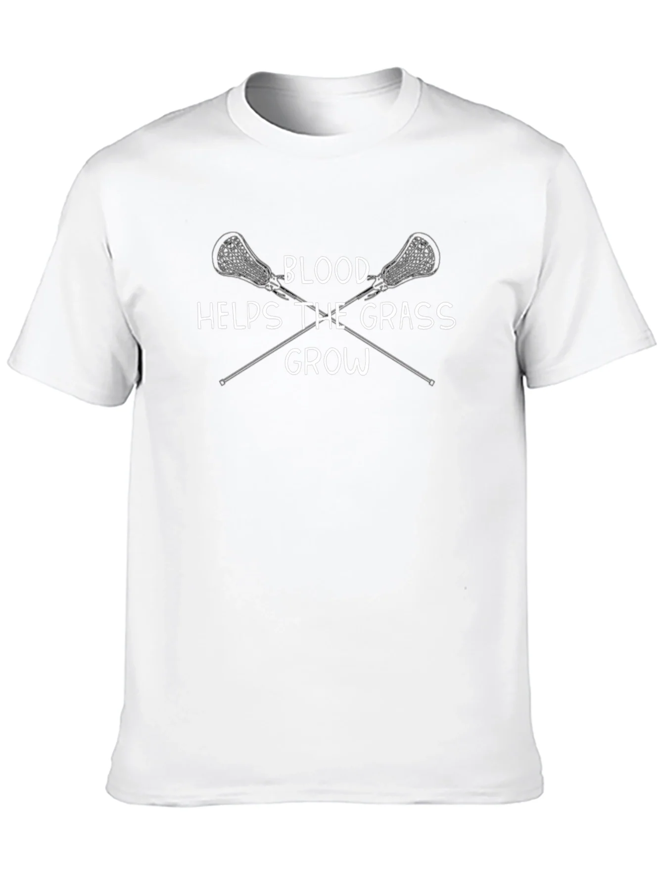 Lacrosse T-Shirt - Blood Helps The Grass Grow
