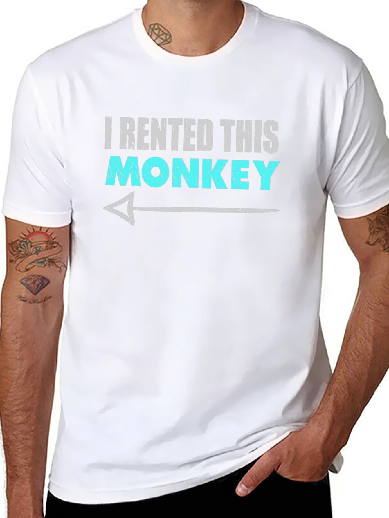I Rented This Monkey Funny Graphic T-Shirt