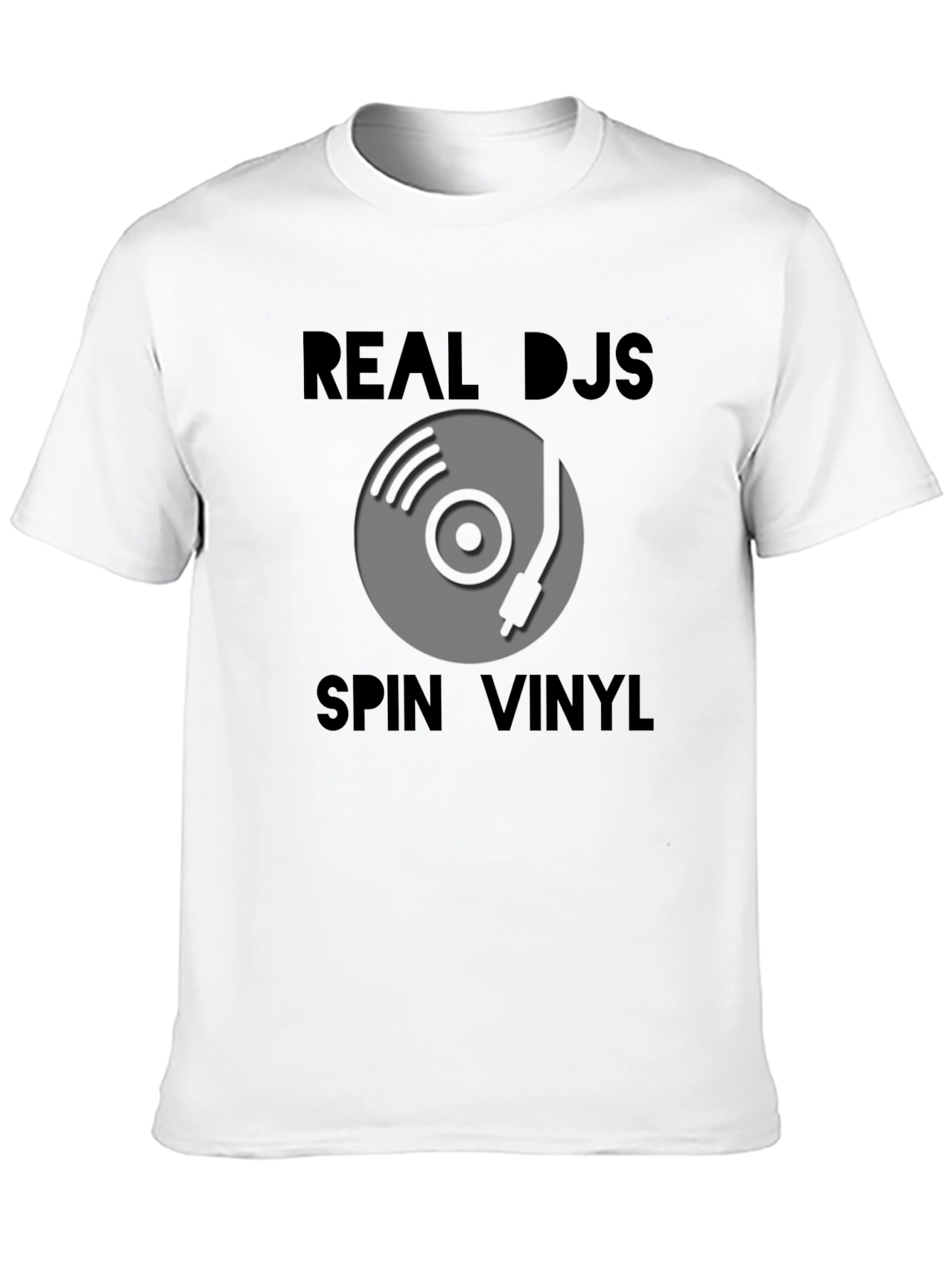 Real DJs Spin Vinyl Graphic T-Shirt