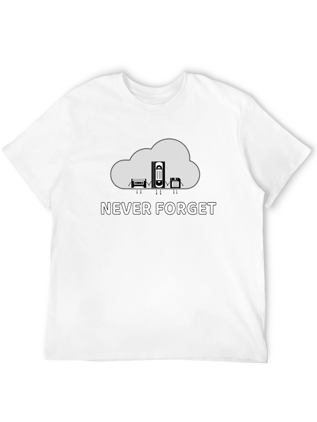 Never Forget Retro Tech T-Shirt