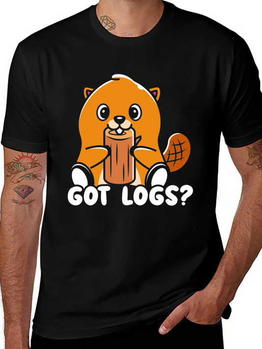 Got Logs? Beaver Graphic T-Shirt