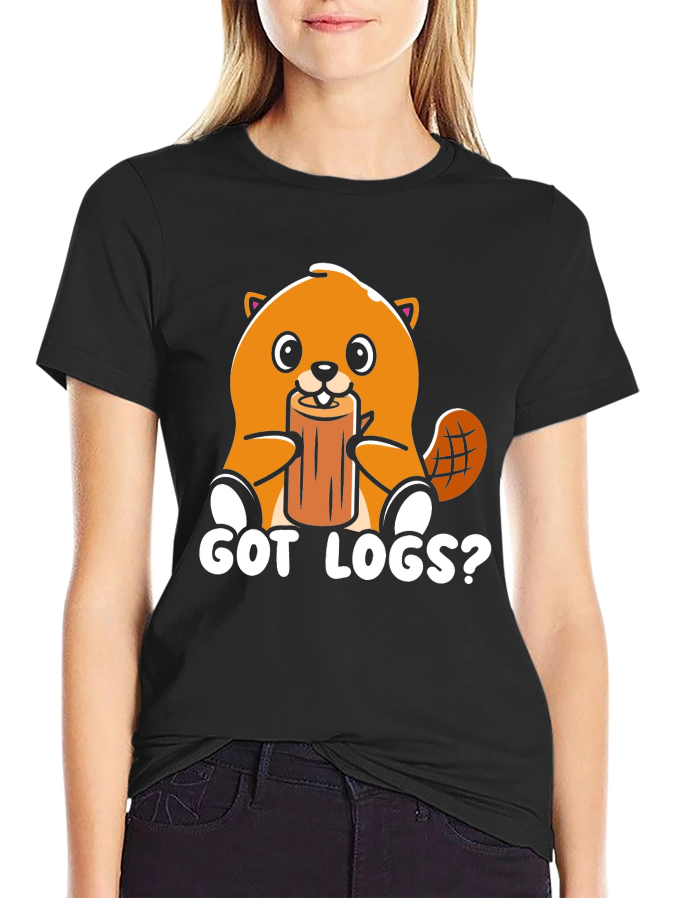Got Logs? Beaver Graphic T-Shirt
