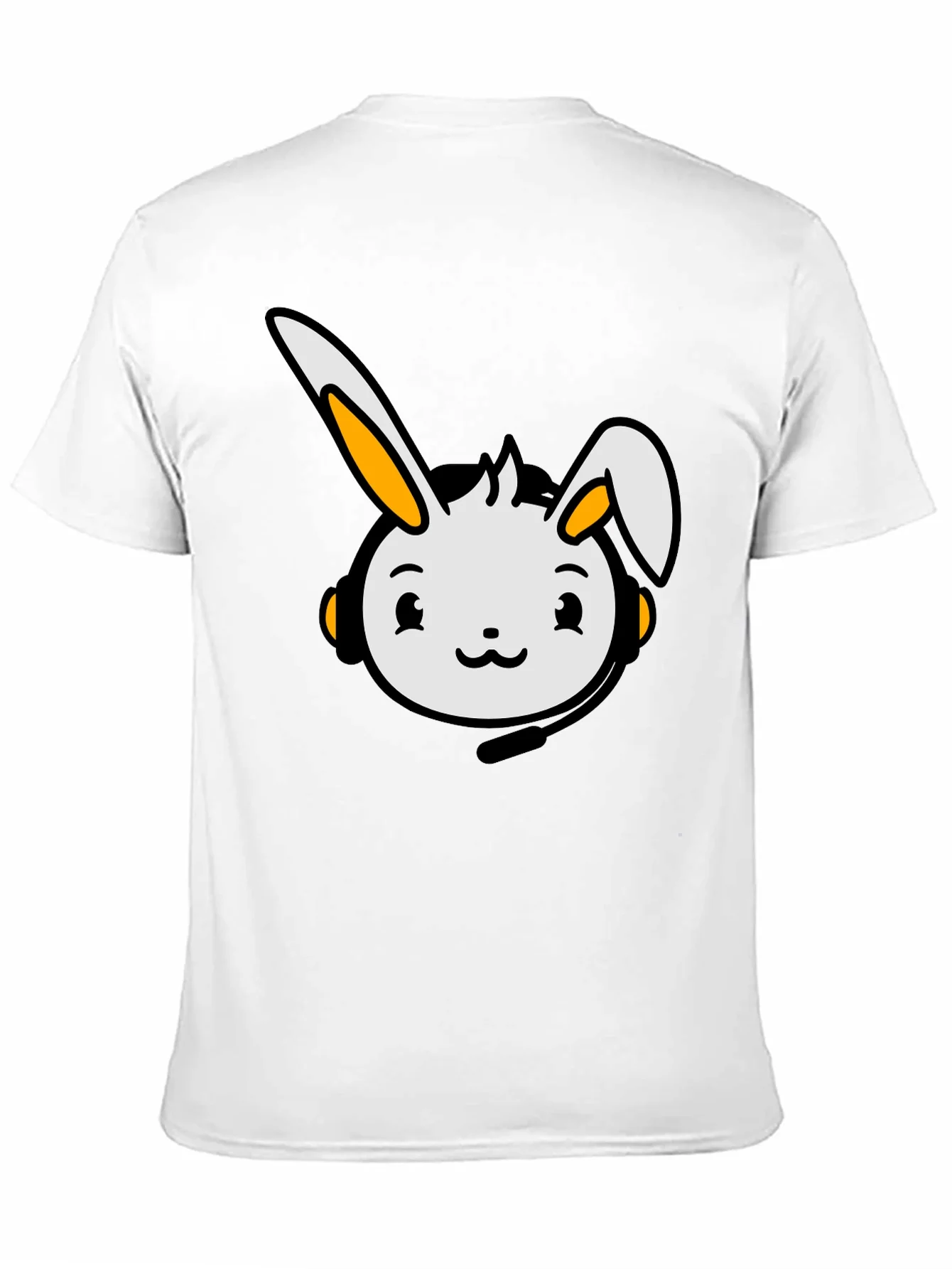 Cute Bunny Graphic T-Shirt - Black