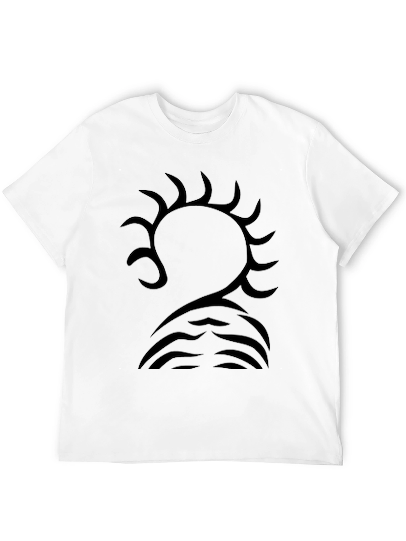 Black Tribal Graphic Tee - Unique Design