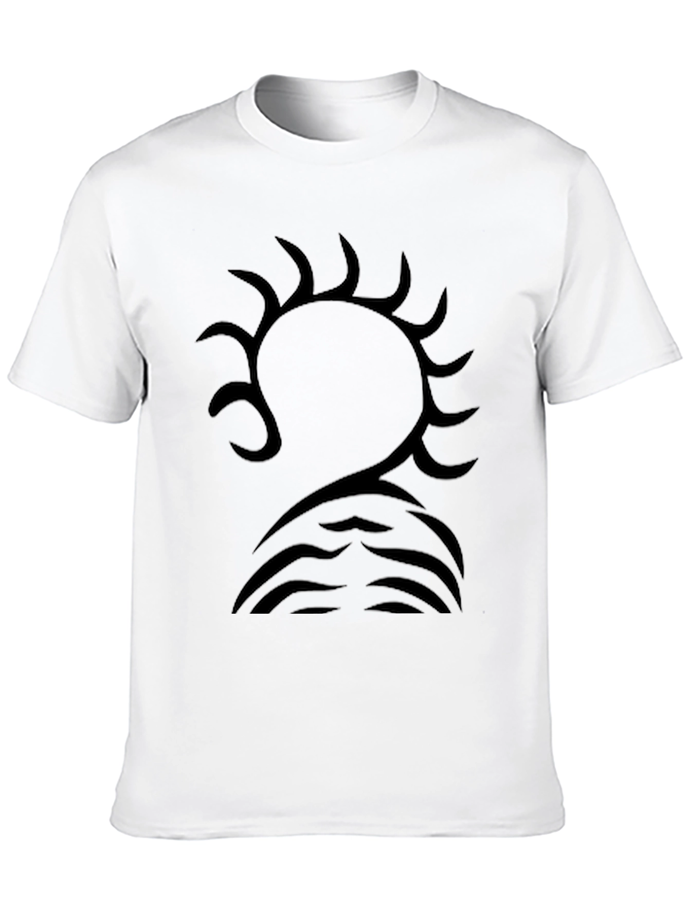 Black Tribal Graphic Tee - Unique Design