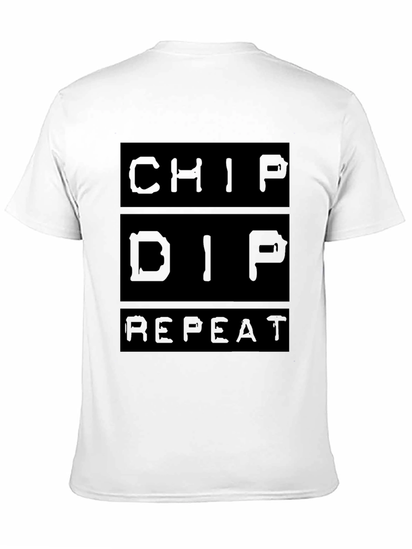 Chip Dip Repeat Graphic Tee - Black