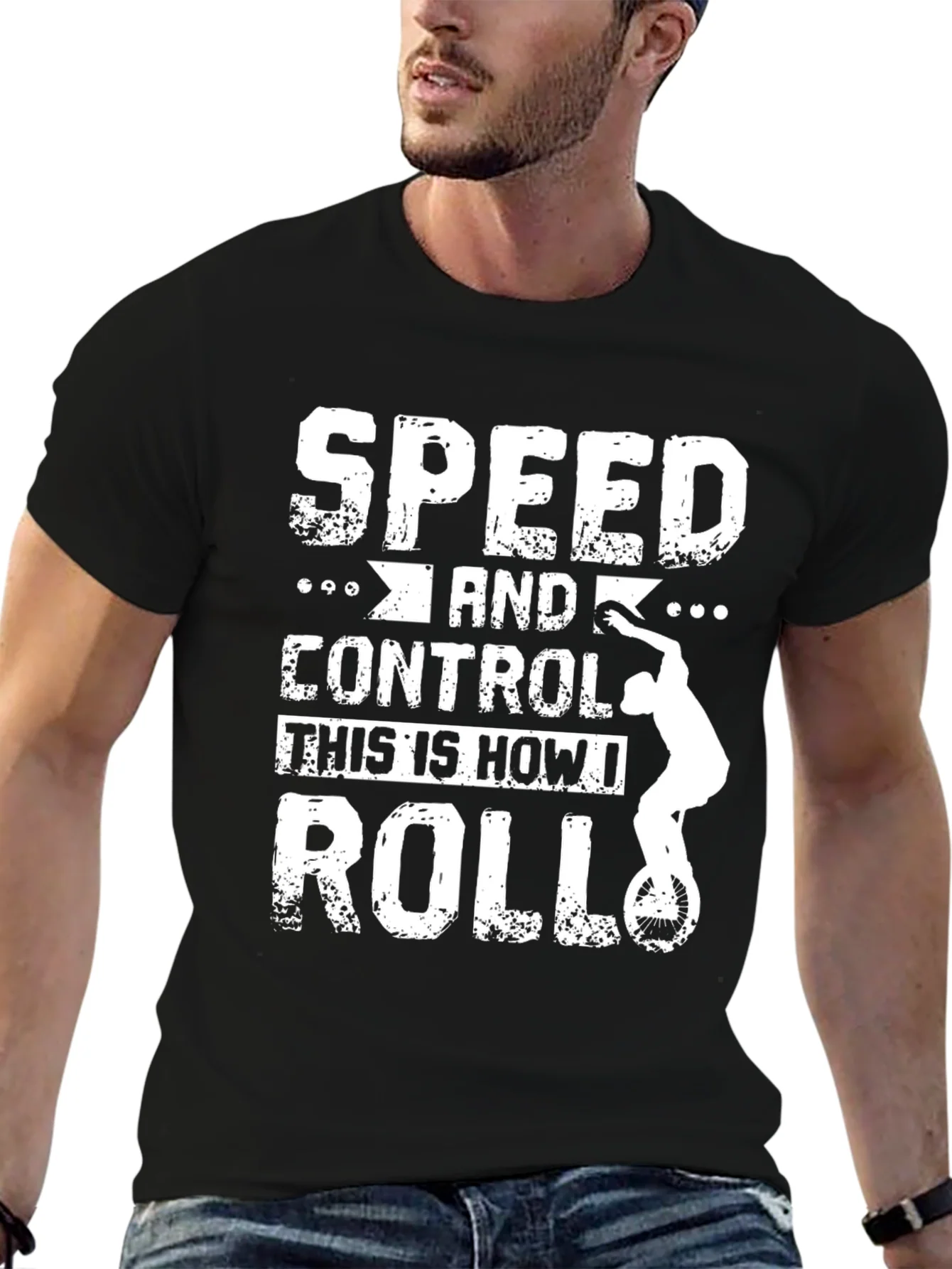 Speed & Control T-Shirt: Unicycle Design