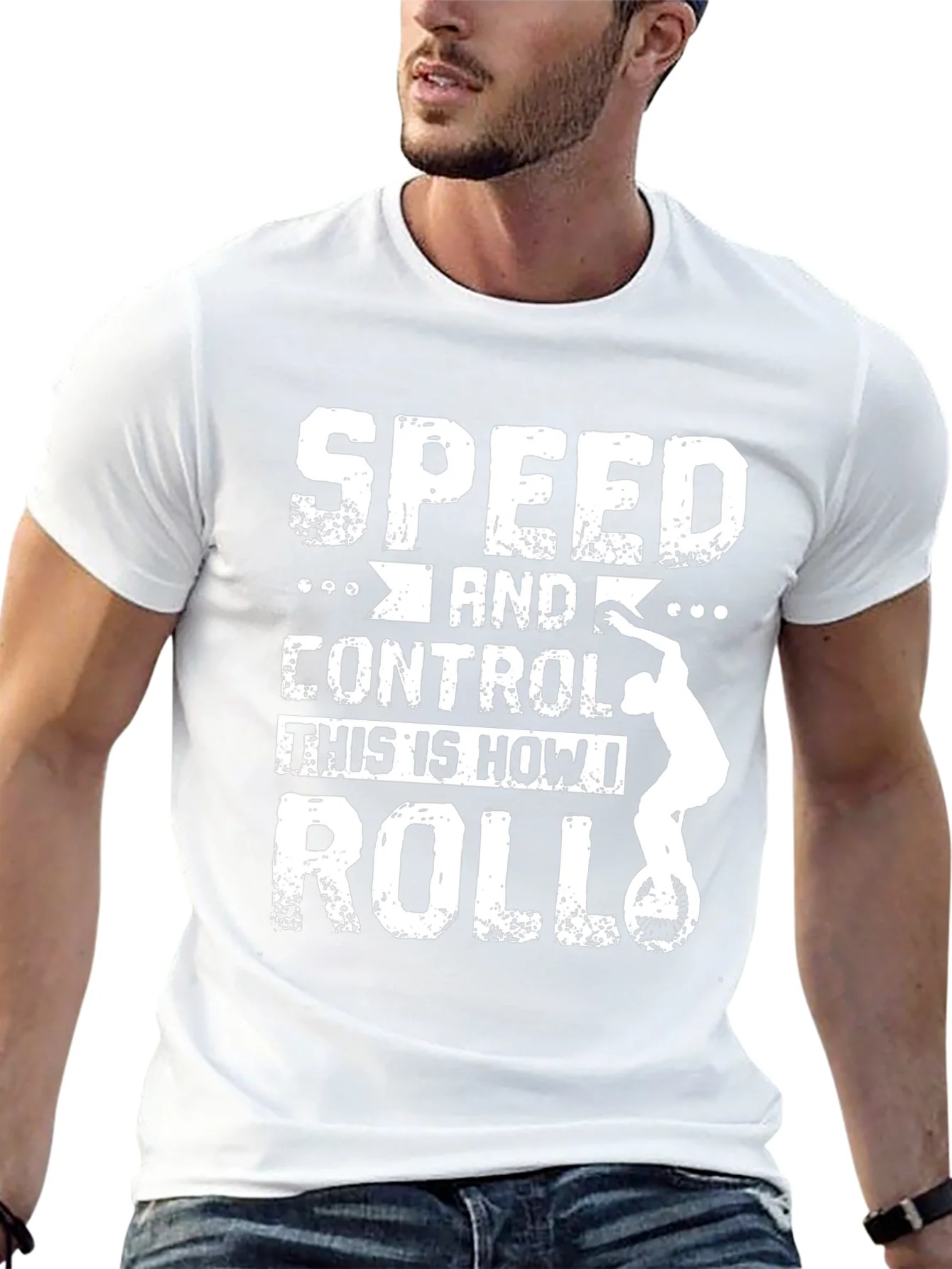 Speed & Control T-Shirt: Unicycle Design