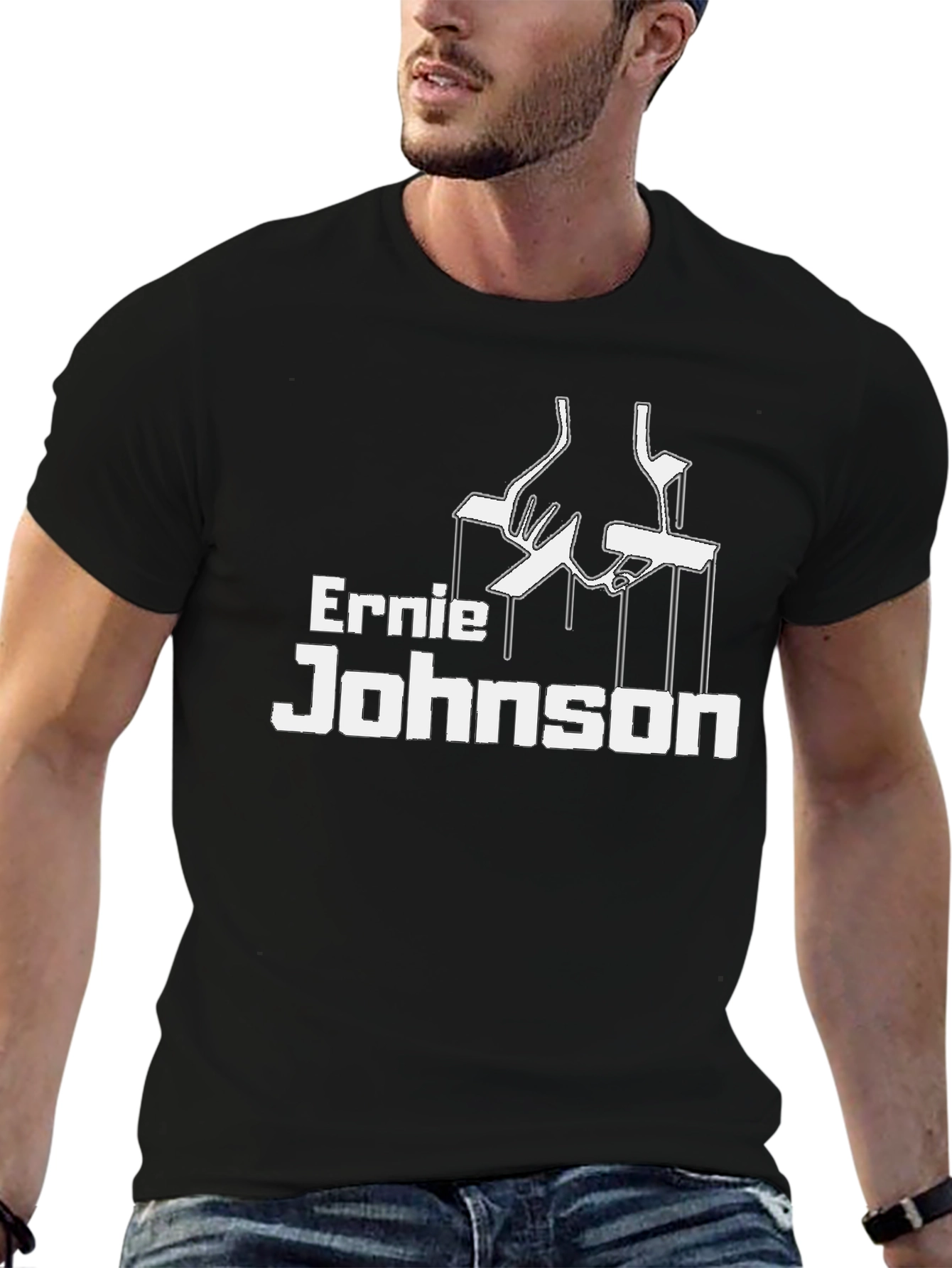 Ernie Johnson Godfather Style T-Shirt - Black