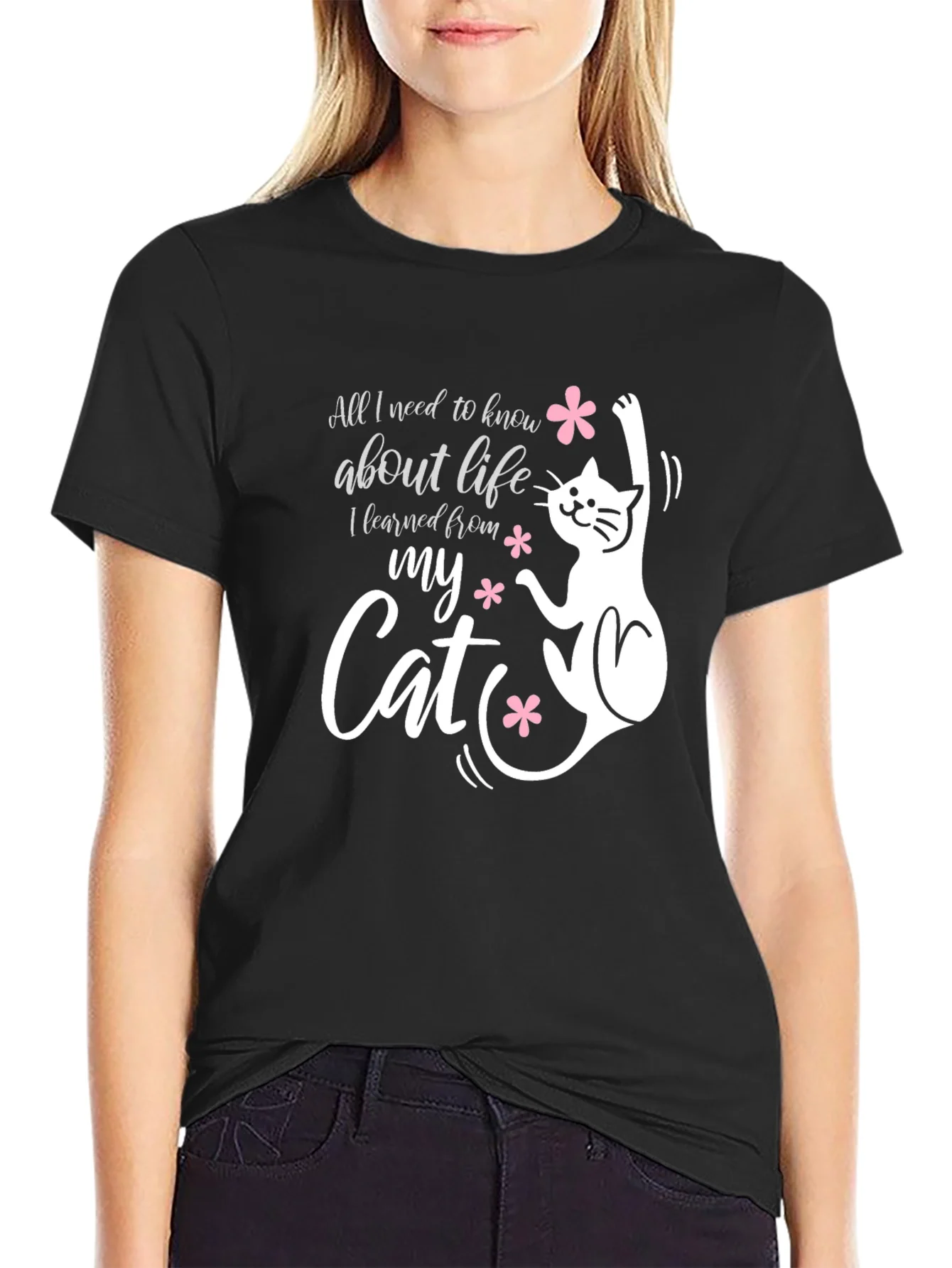 Cat Lover T-Shirt: Life Lessons from My Cat!