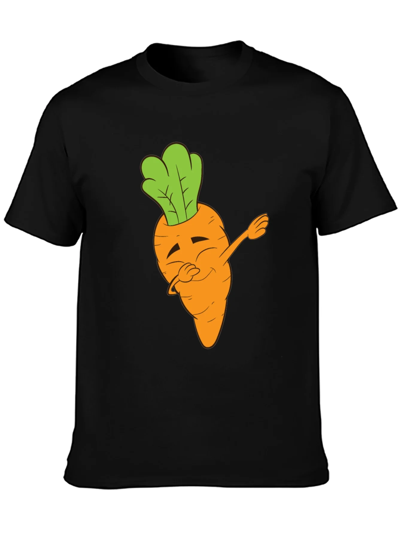 Dabbing Carrot Black T-Shirt