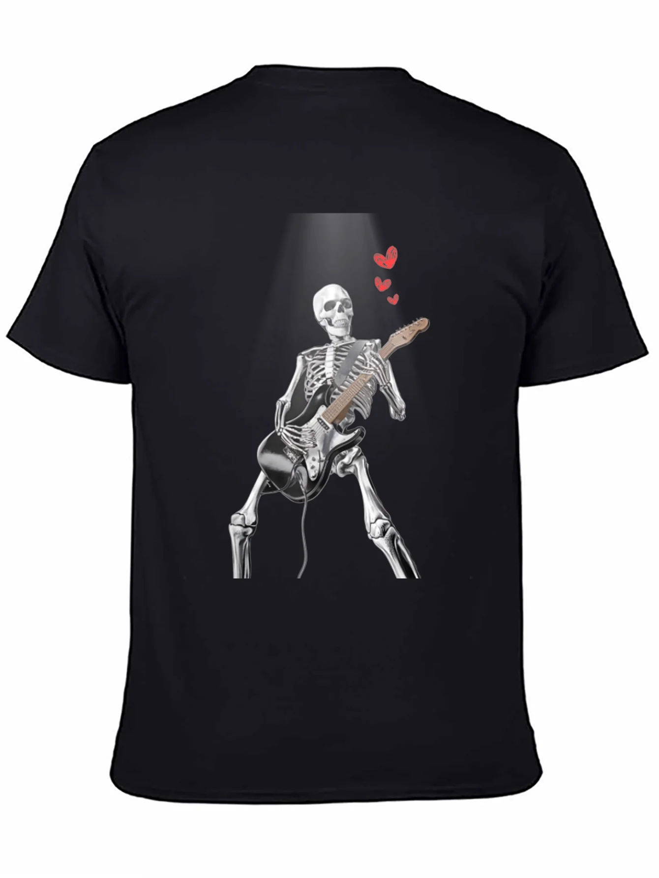 Skeleton Guitarist Graphic Tee - Rock On!