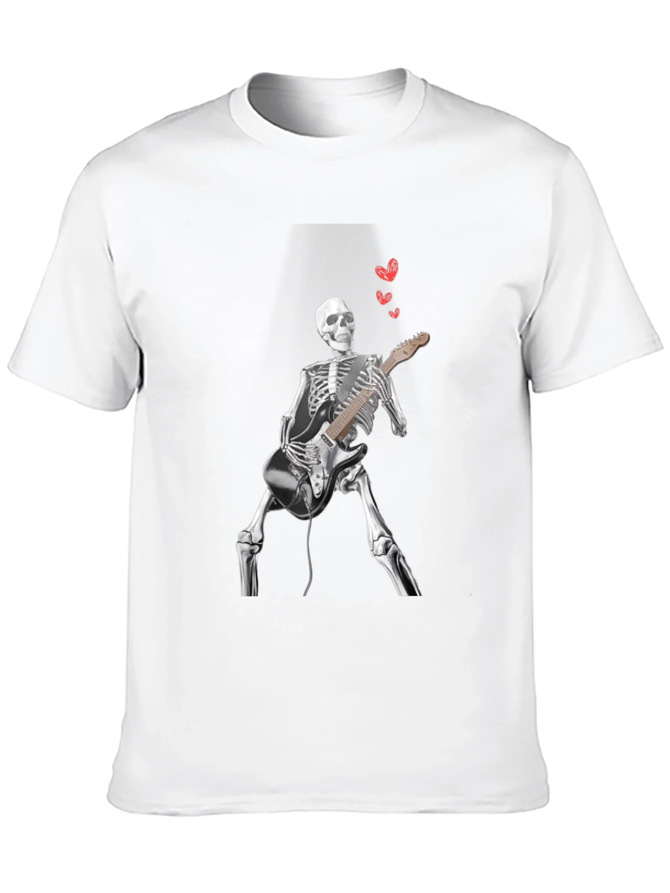 Skeleton Guitarist Graphic Tee - Rock On!