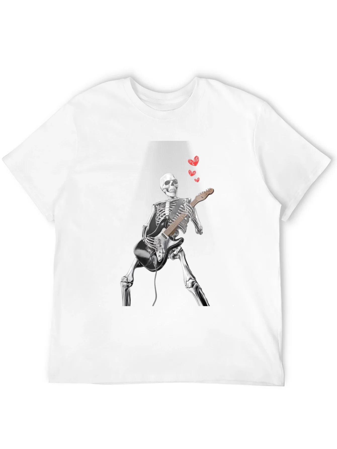 Skeleton Guitarist Graphic Tee - Rock On!