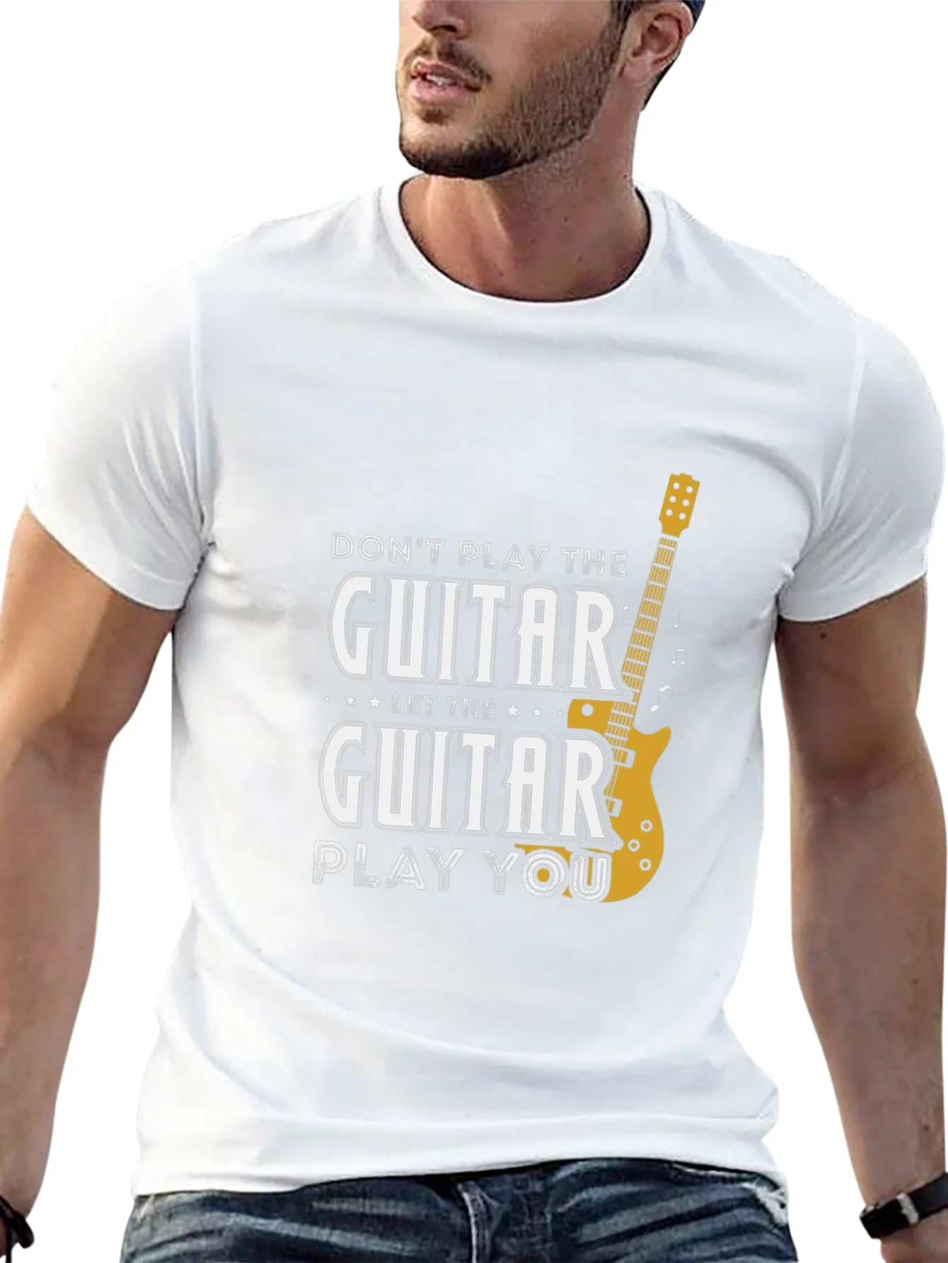 Guitar Play You Graphic T-Shirt - Black