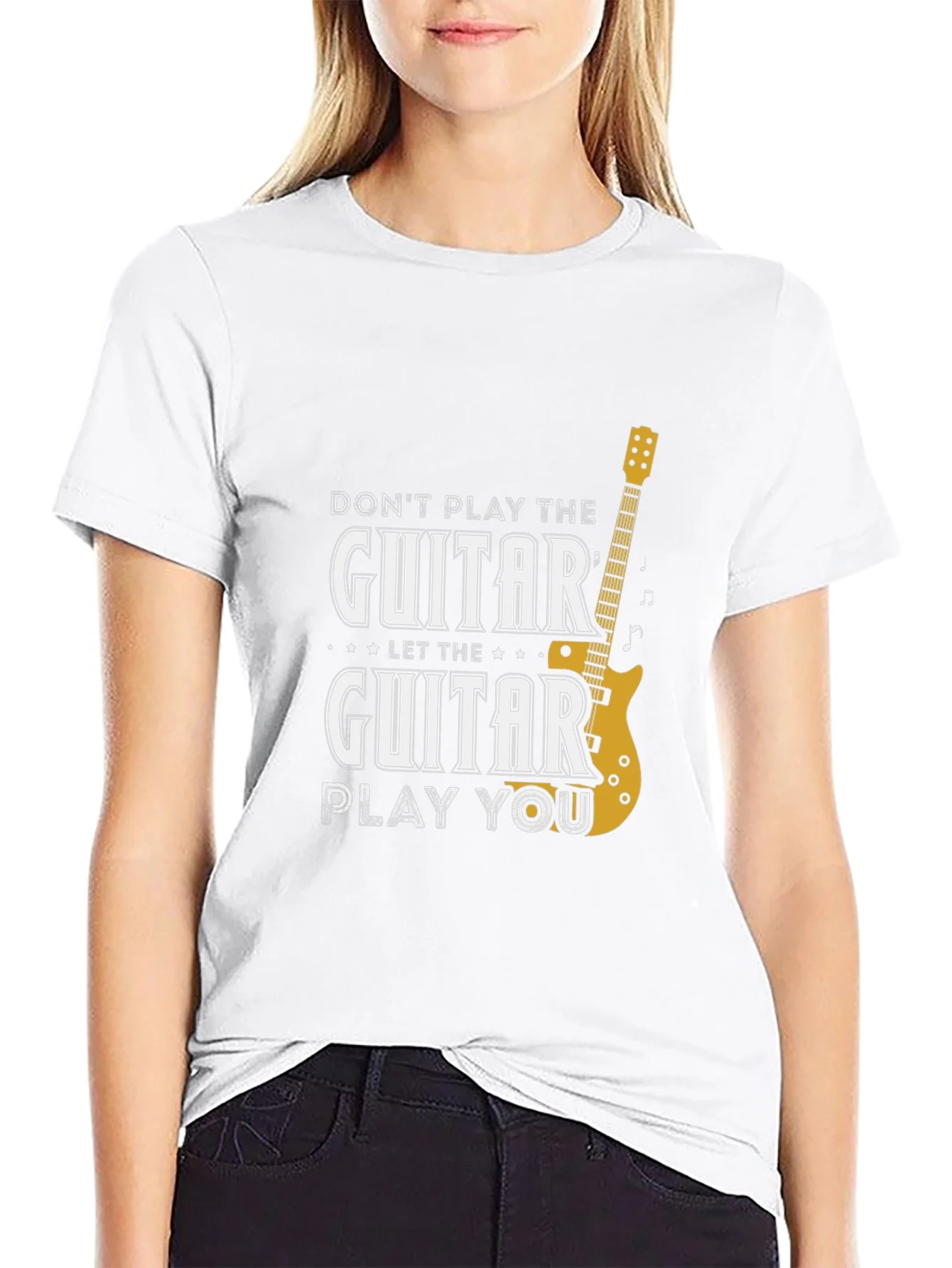 Guitar Play You Graphic T-Shirt - Black