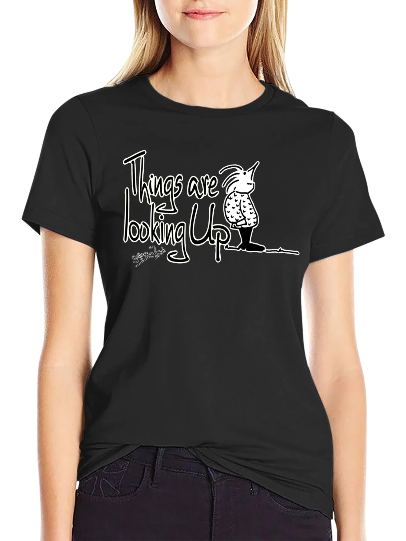 Optimistic Graphic Tee - Things Are Looking Up T-Shirt