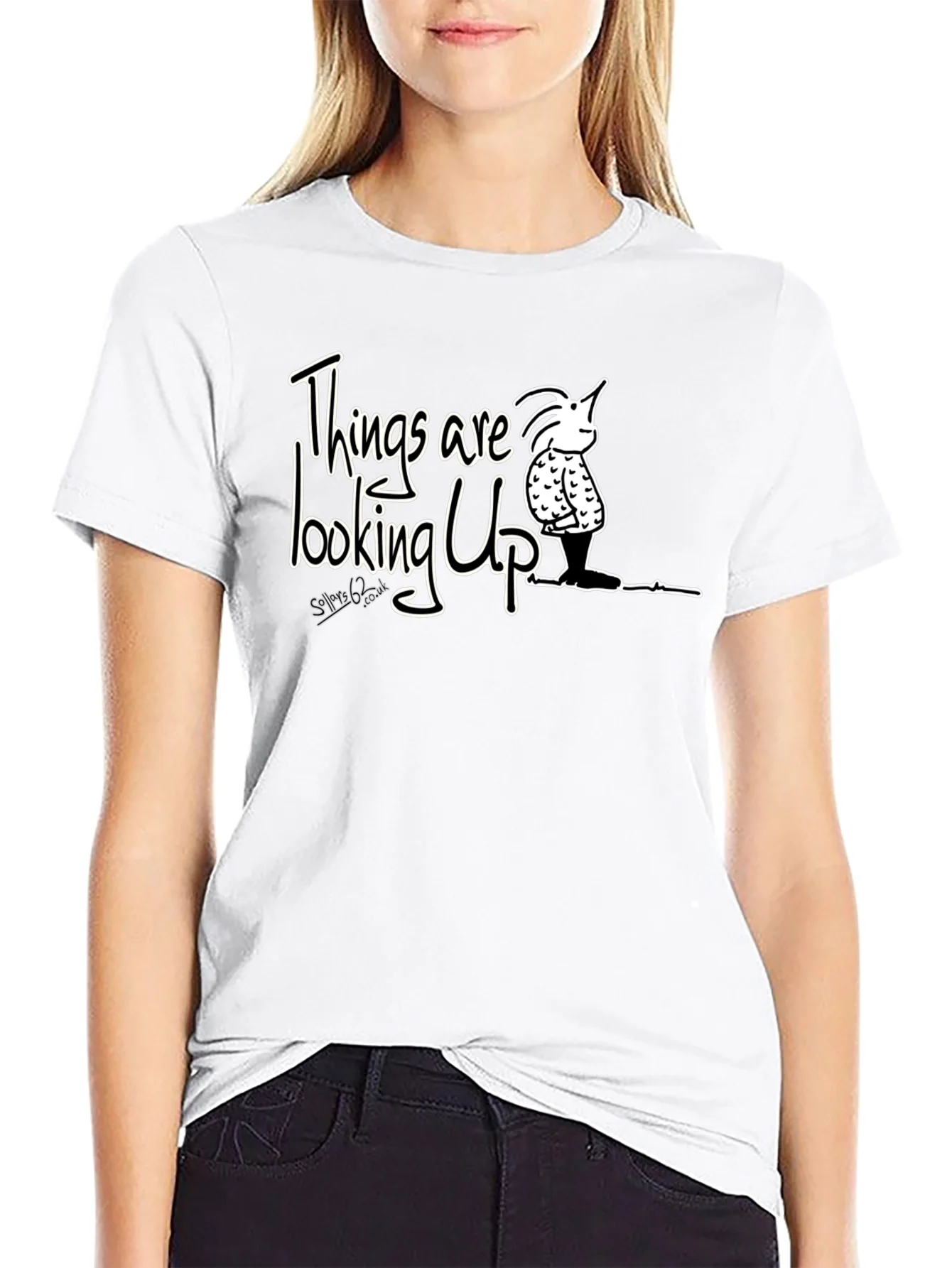 Optimistic Graphic Tee - Things Are Looking Up T-Shirt