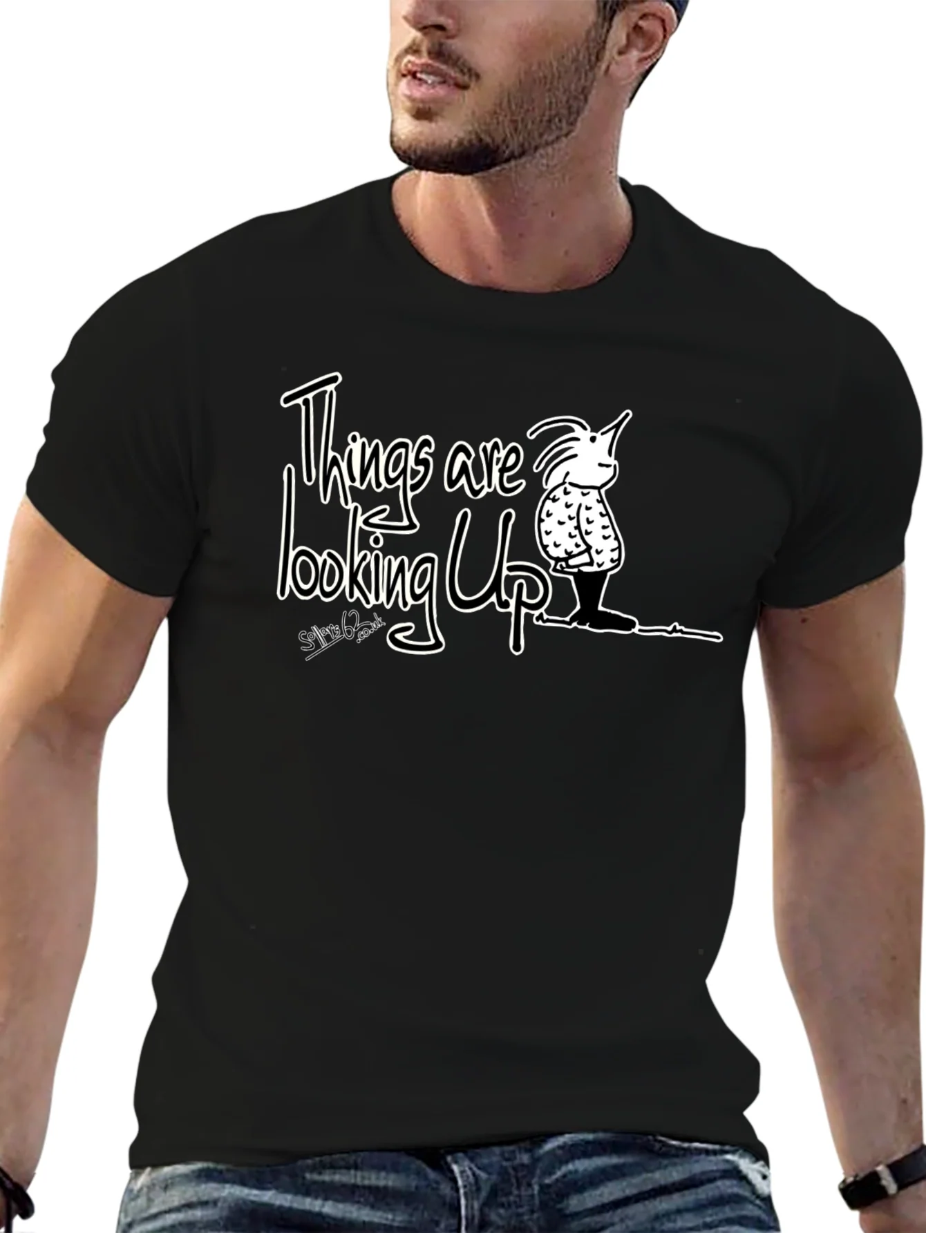 Optimistic Graphic Tee - Things Are Looking Up T-Shirt