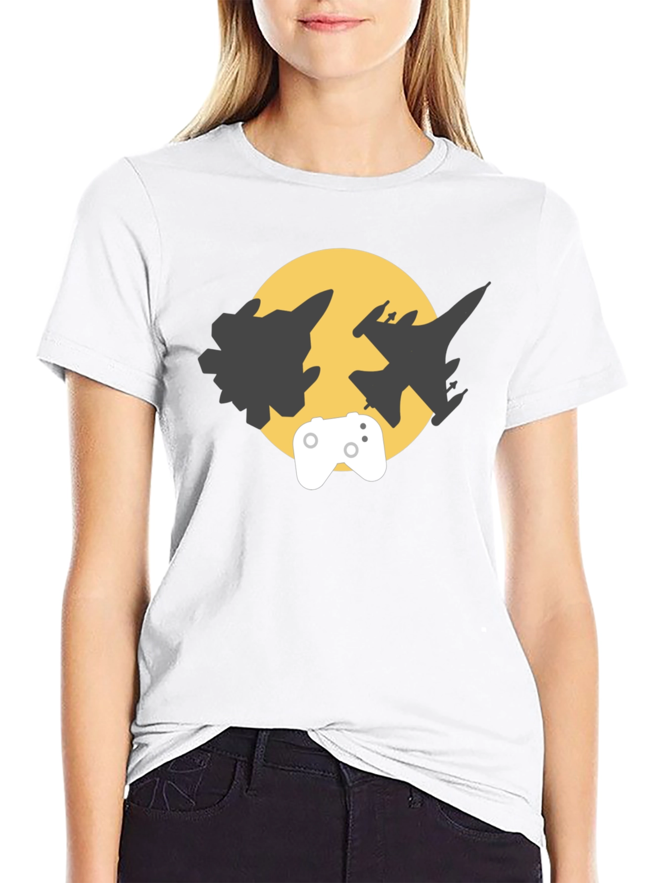 Gaming Jets Black T-Shirt