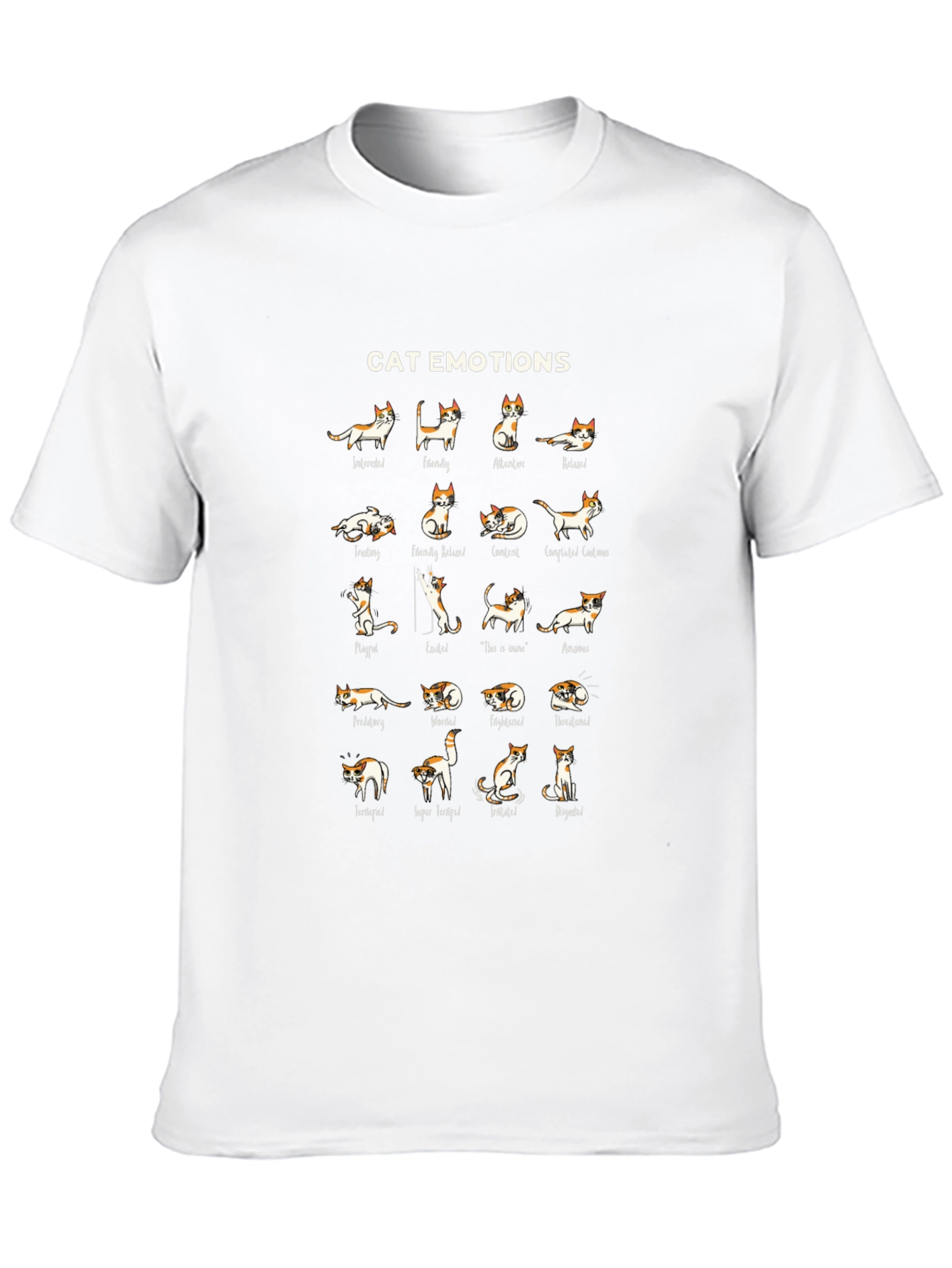 Cat Emotions T-Shirt | Unisex Graphic Tee