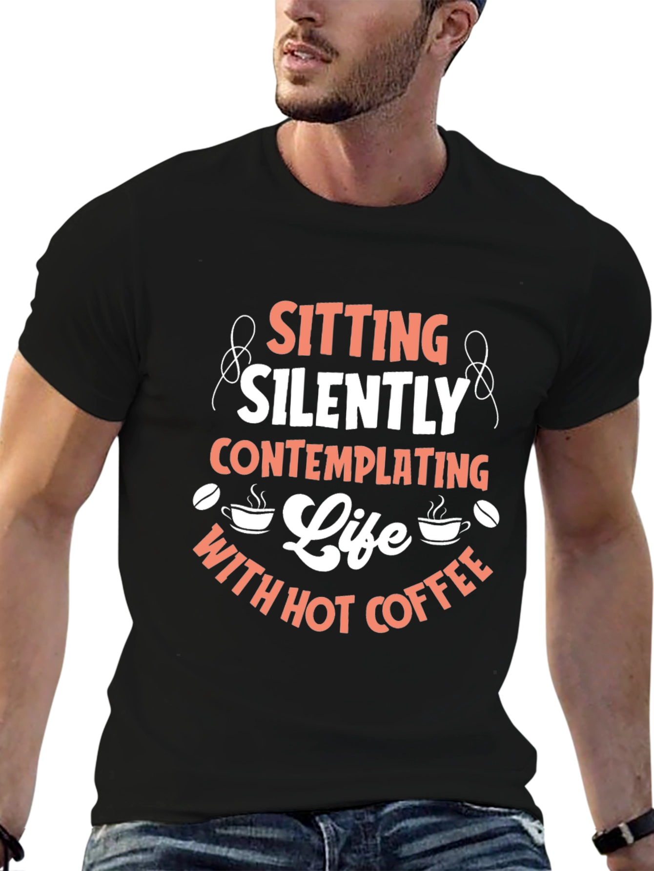 Sitting Silently Coffee T-Shirt