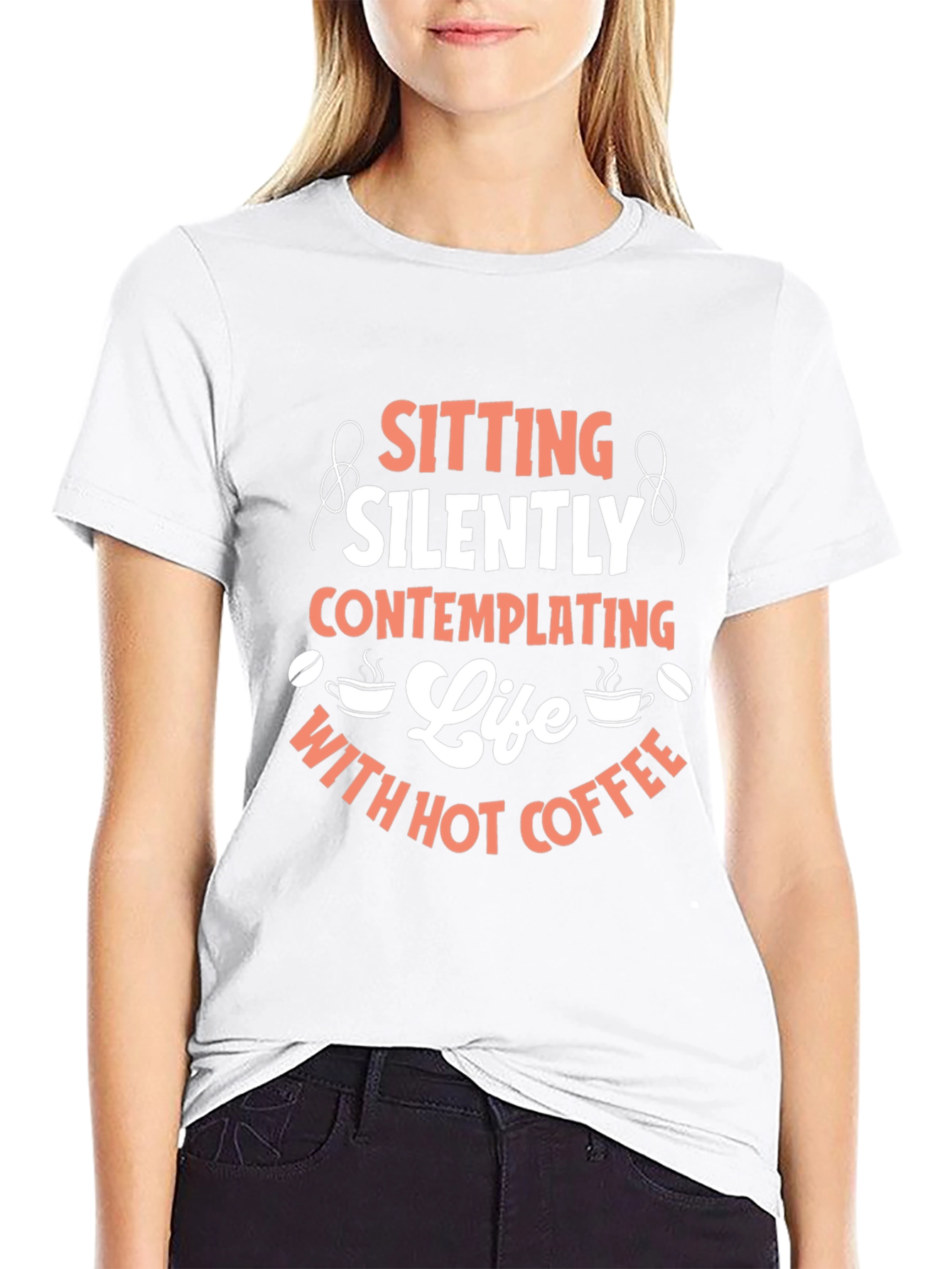 Sitting Silently Coffee T-Shirt
