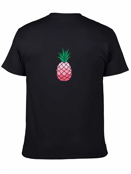 Pineapple Graphic Black T-Shirt