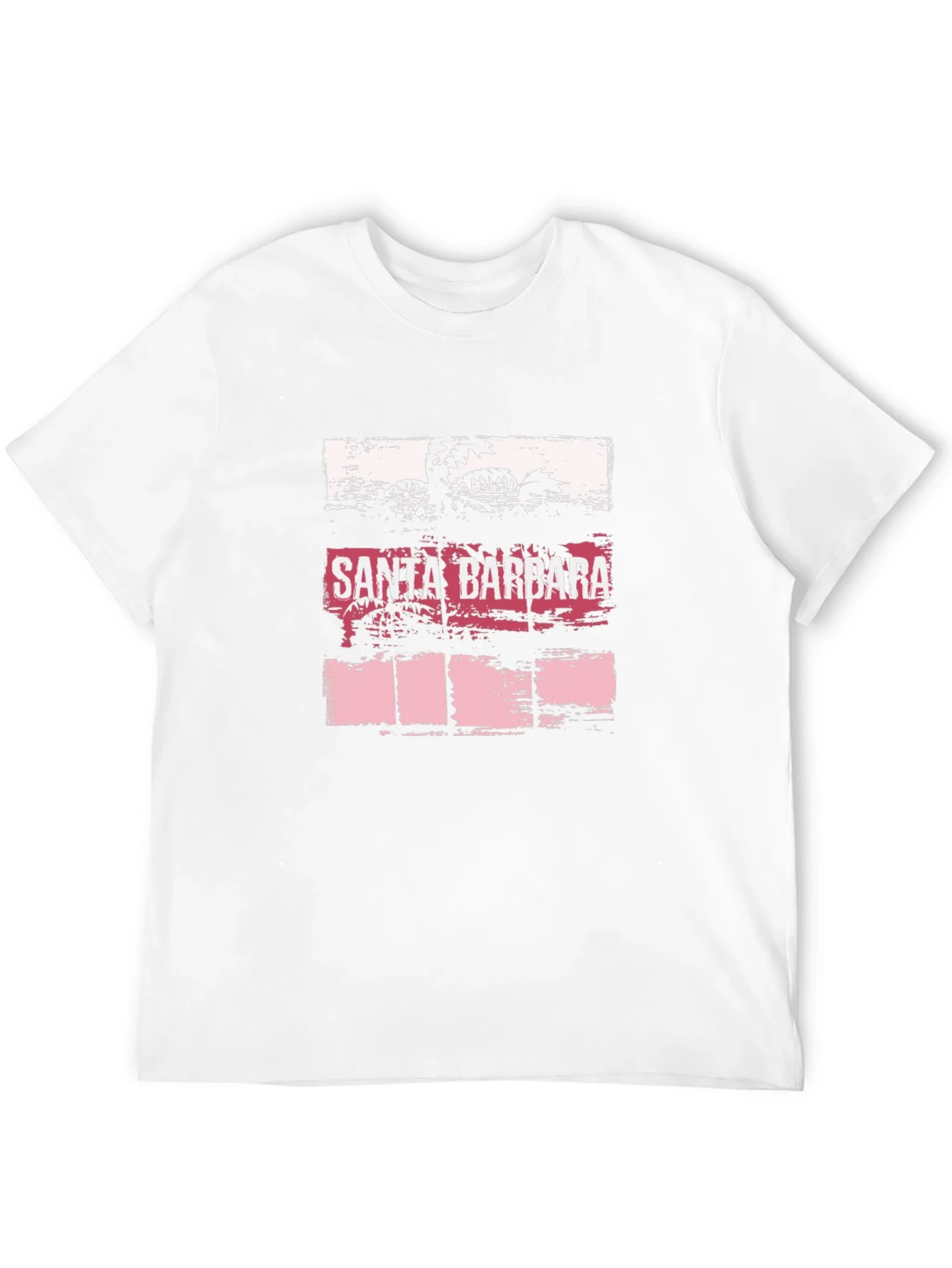 Santa Barbara Palms Black Graphic T-Shirt