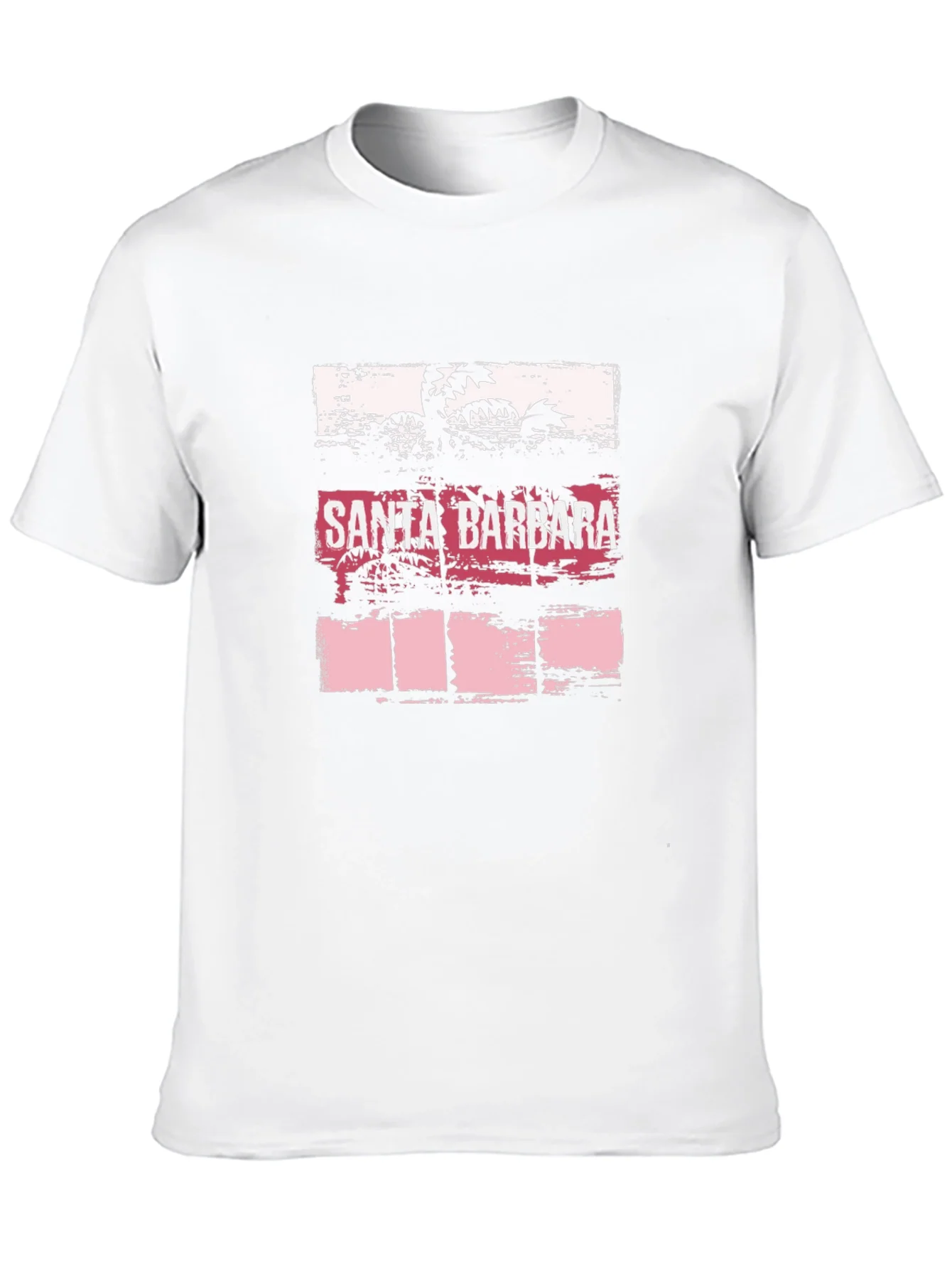 Santa Barbara Palms Black Graphic T-Shirt