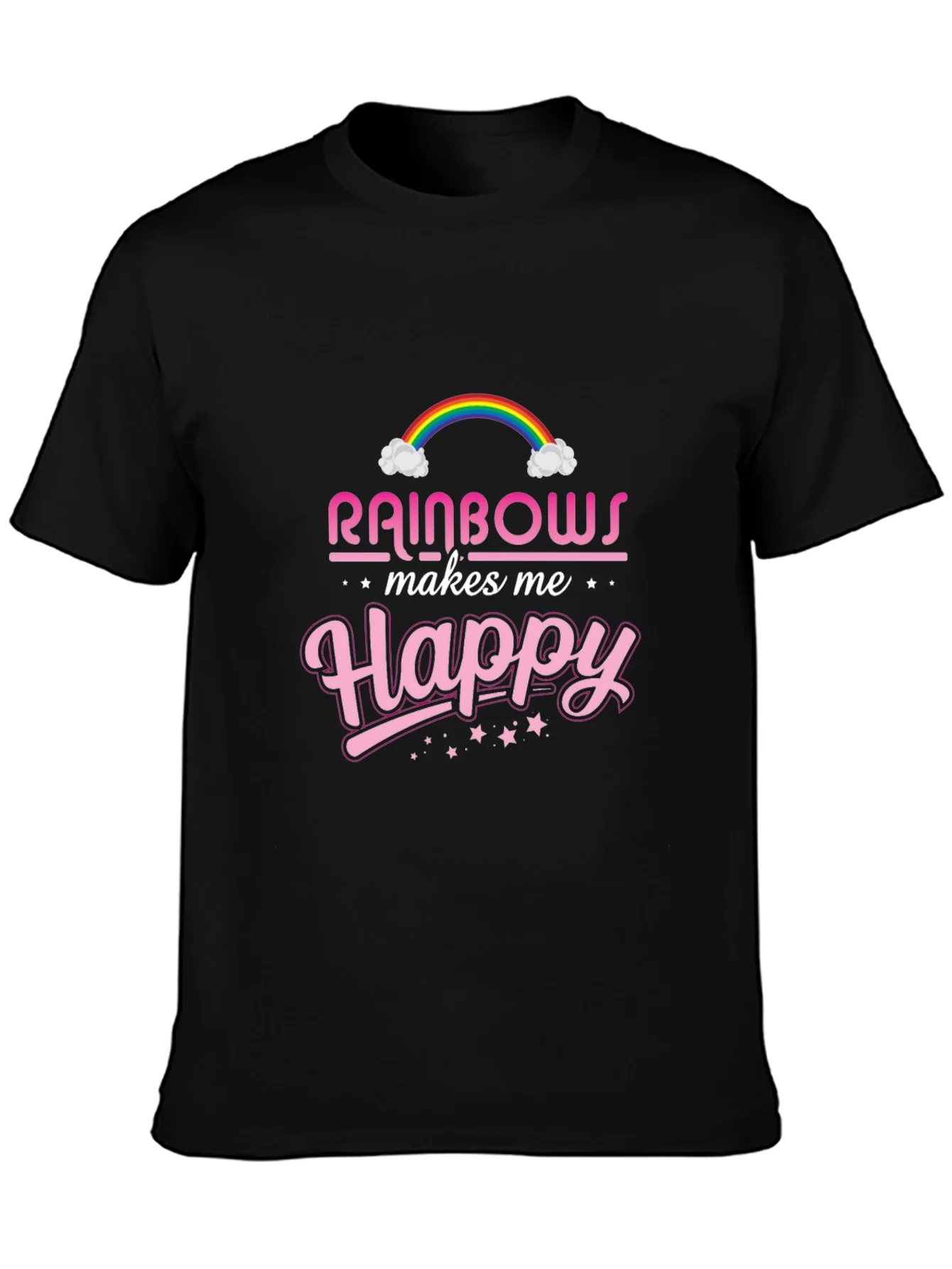 Rainbows Make Me Happy Graphic Tee