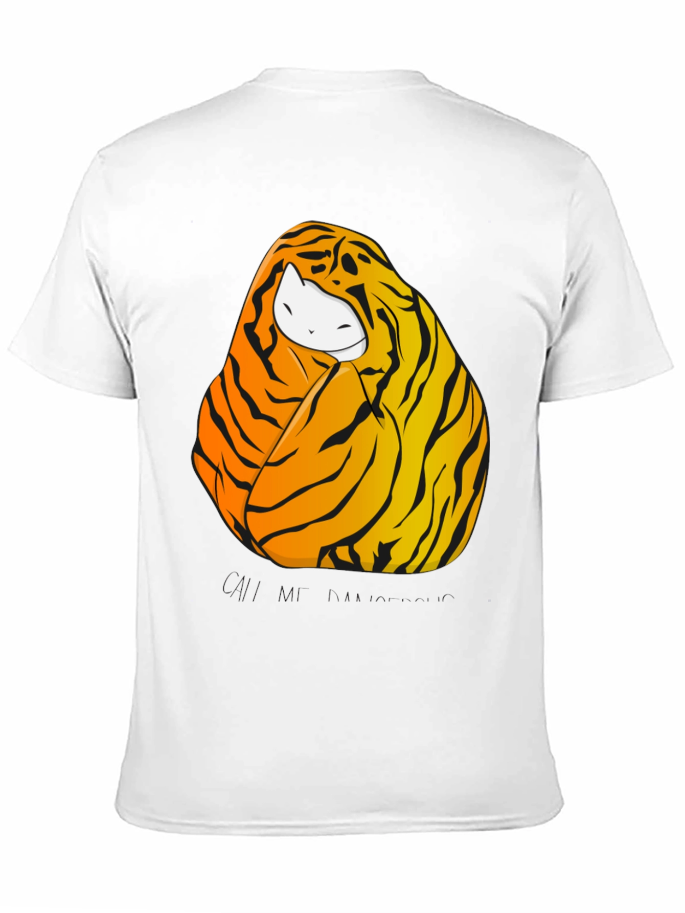Tiger Cat Graphic Tee - Unisex Black T-Shirt