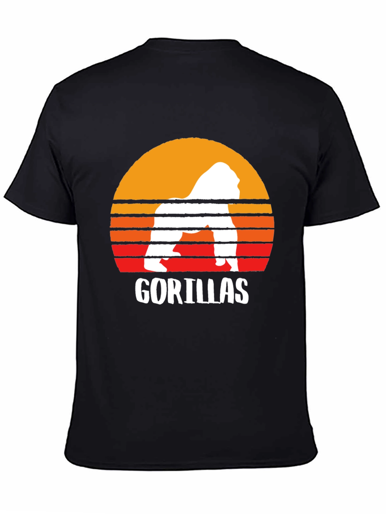 Retro Gorilla Sunset Graphic Tee
