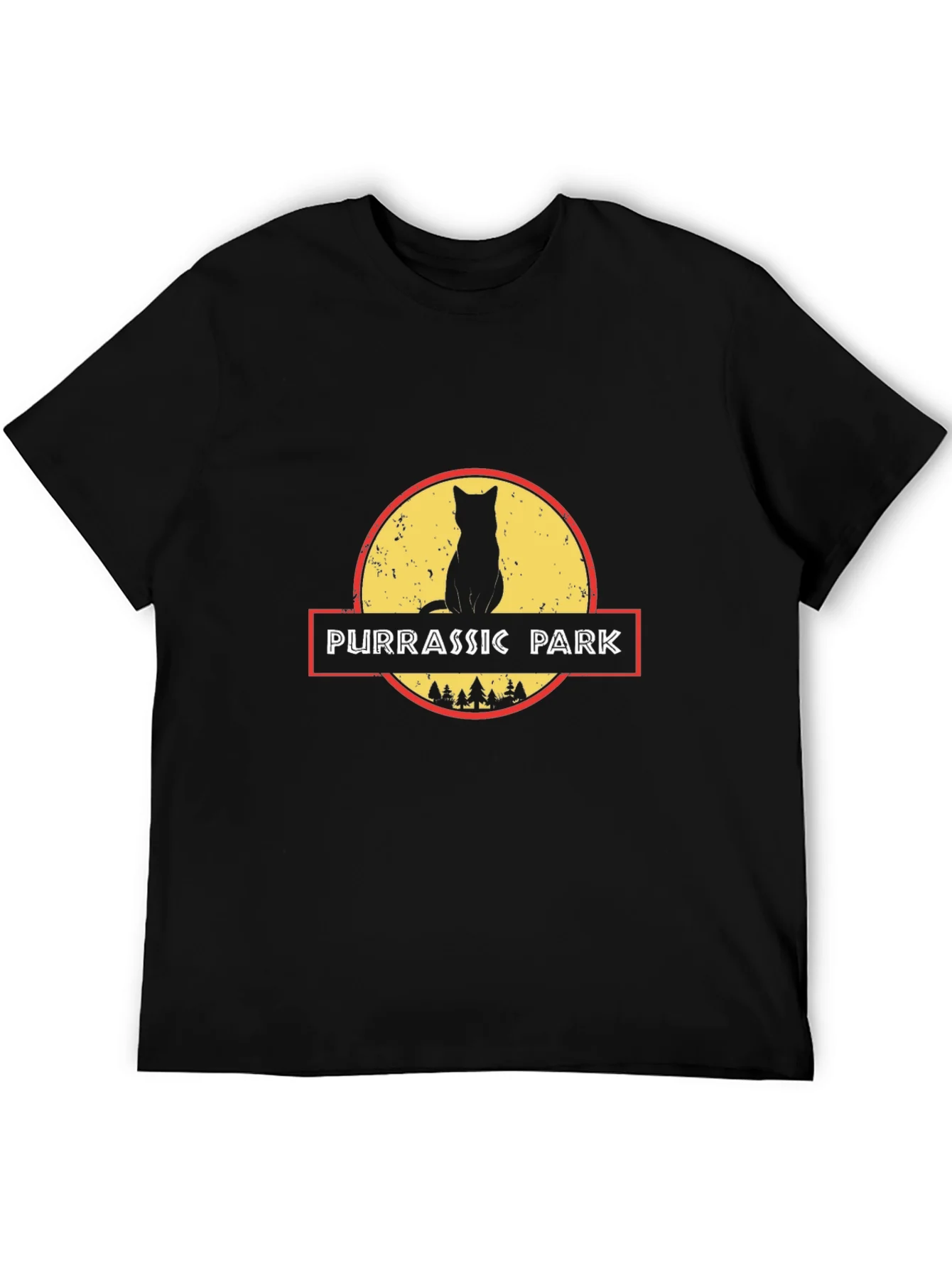 Purrassic Park Black T-Shirt - Cat Lover Tee