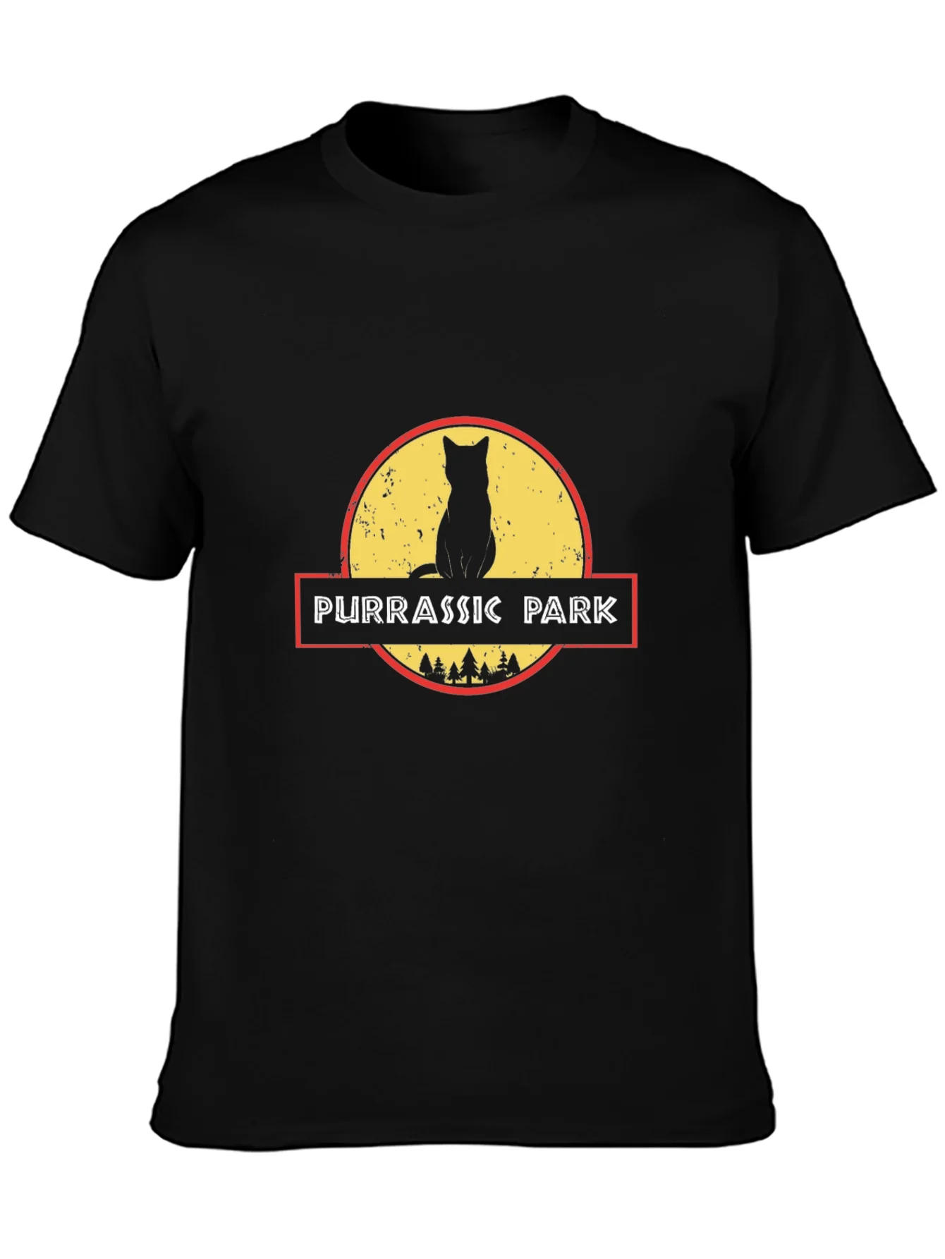 Purrassic Park Black T-Shirt - Cat Lover Tee
