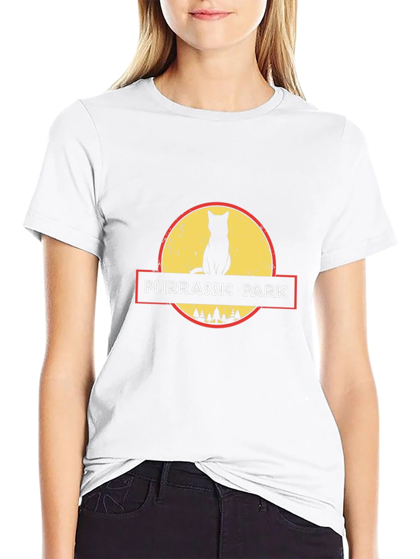 Purrassic Park Black T-Shirt - Cat Lover Tee