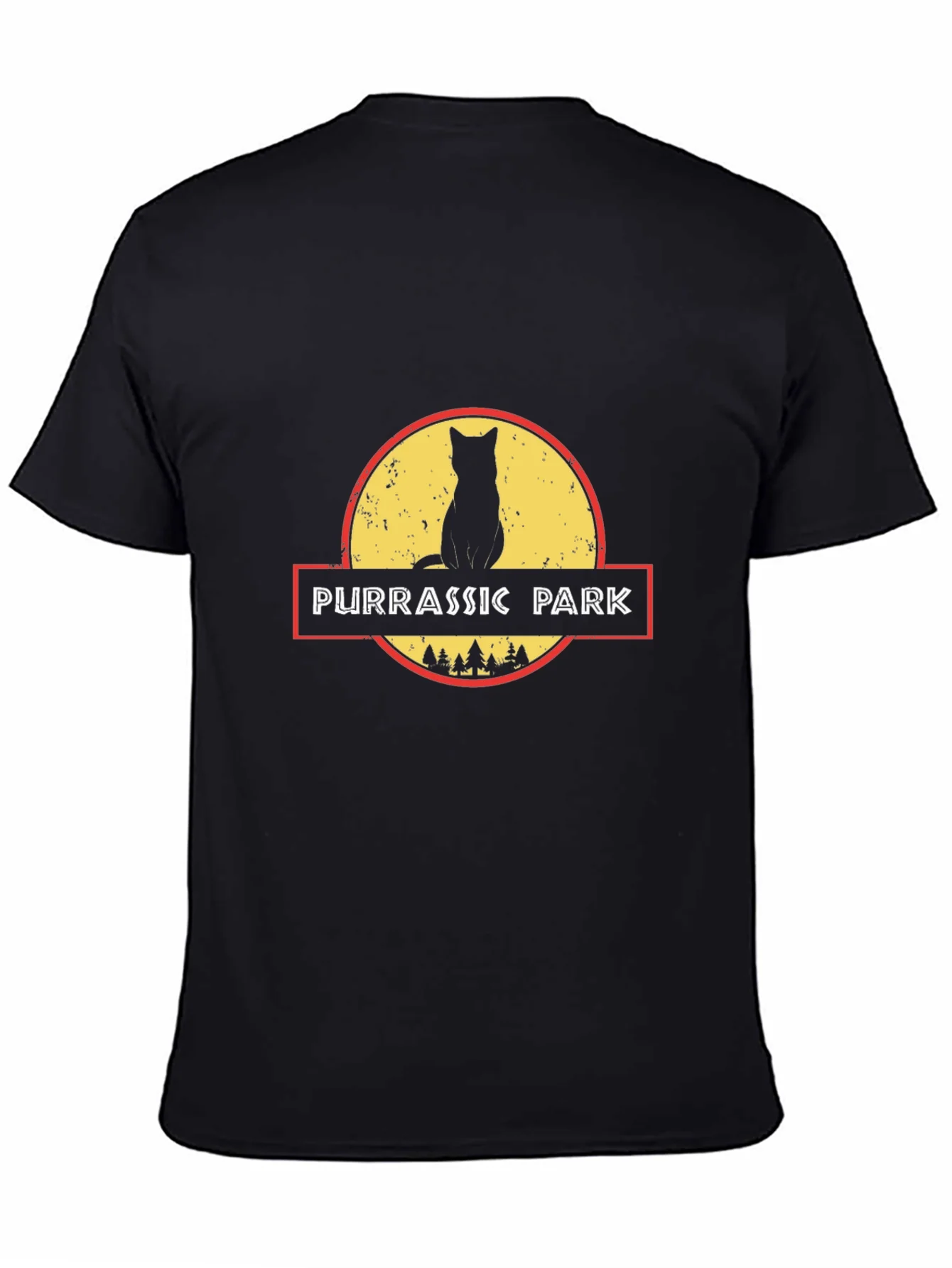 Purrassic Park Black T-Shirt - Cat Lover Tee