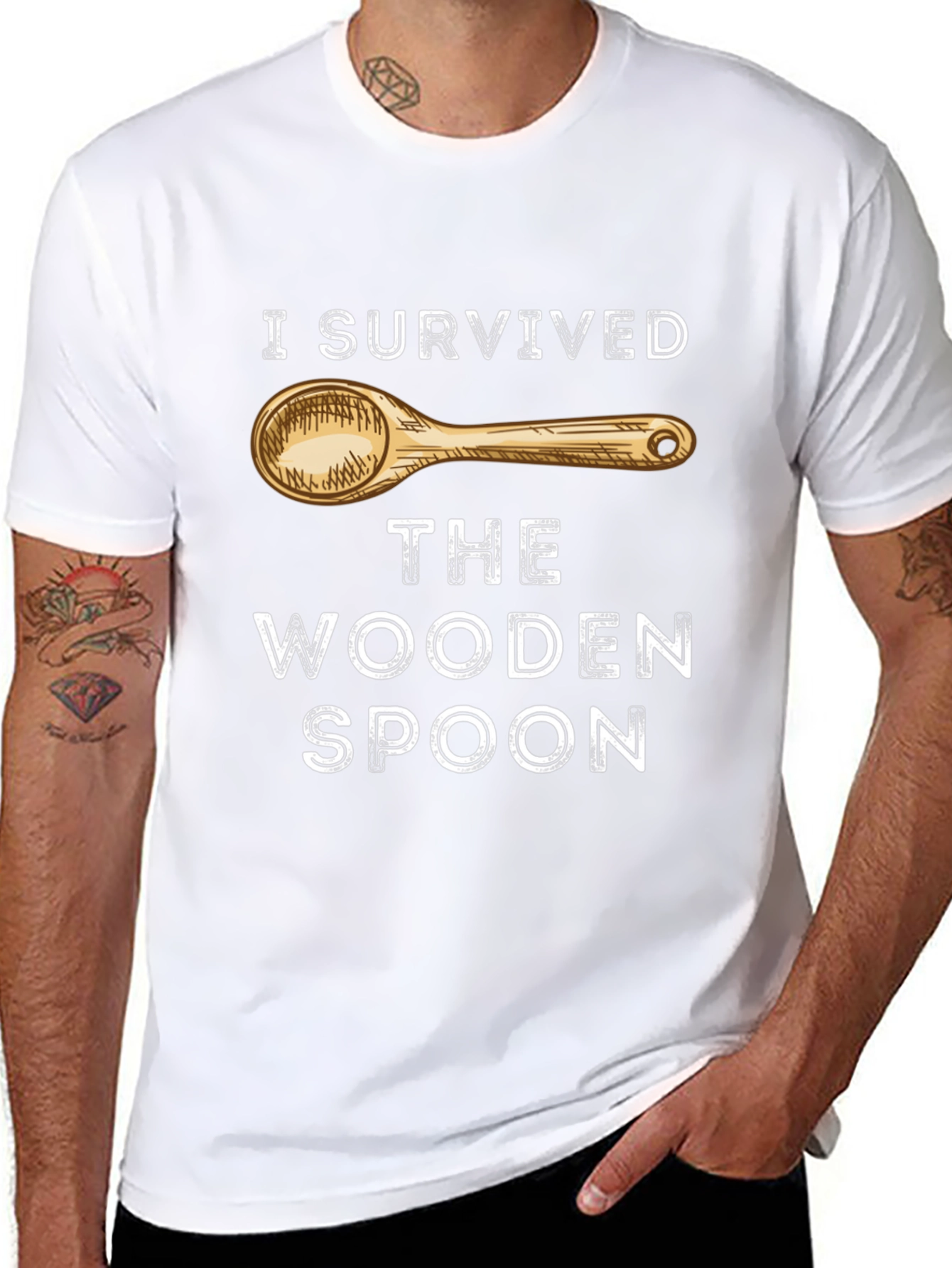 I Survived the Wooden Spoon Novelty T-Shirt