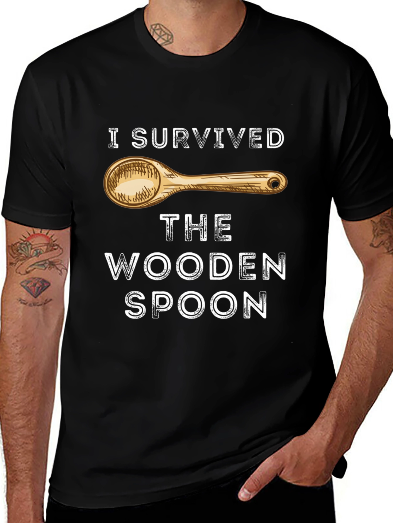 I Survived the Wooden Spoon Novelty T-Shirt