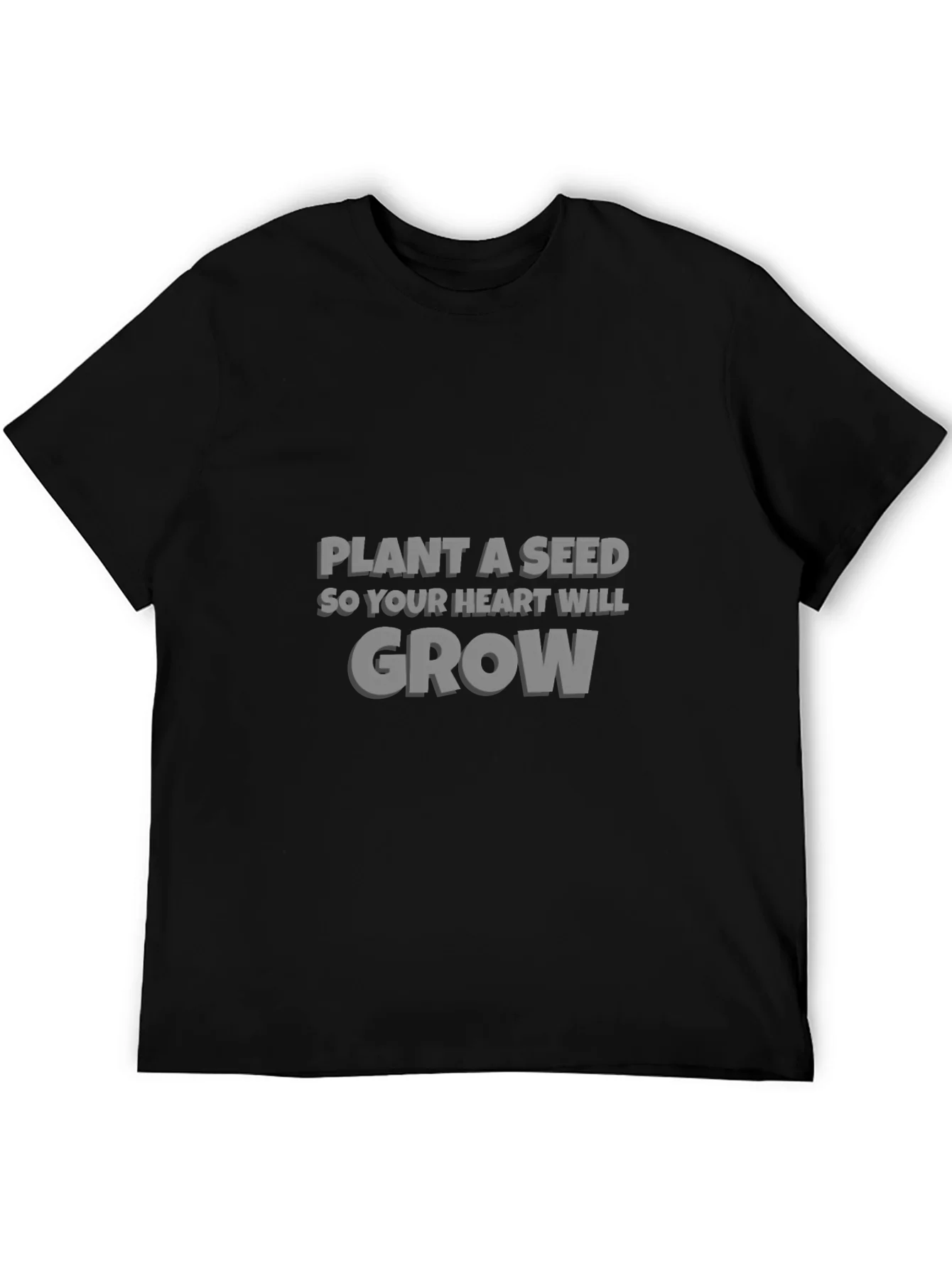 Plant a Seed Graphic Tee - Inspirational Black T-Shirt