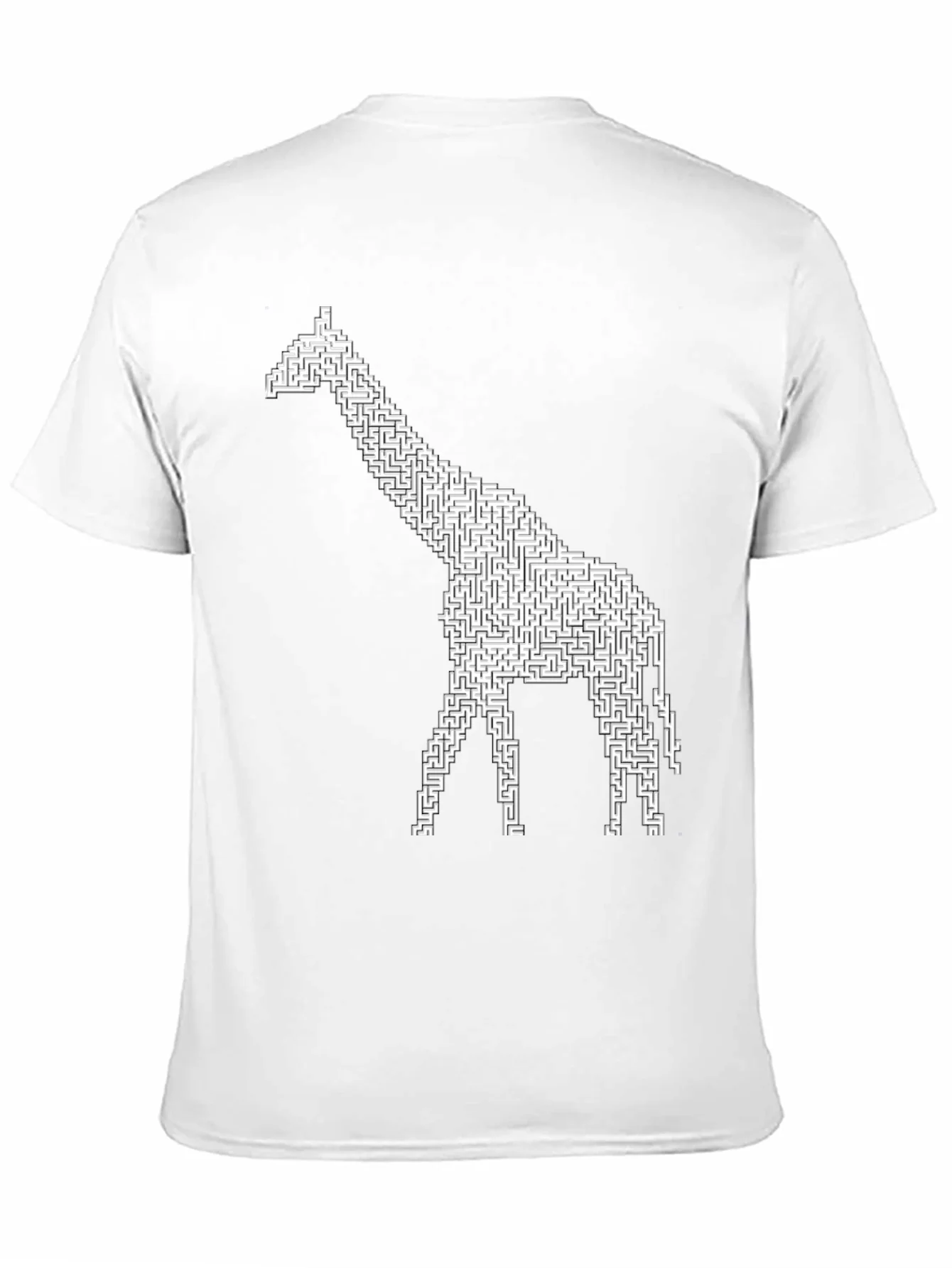 Giraffe Maze Black T-Shirt