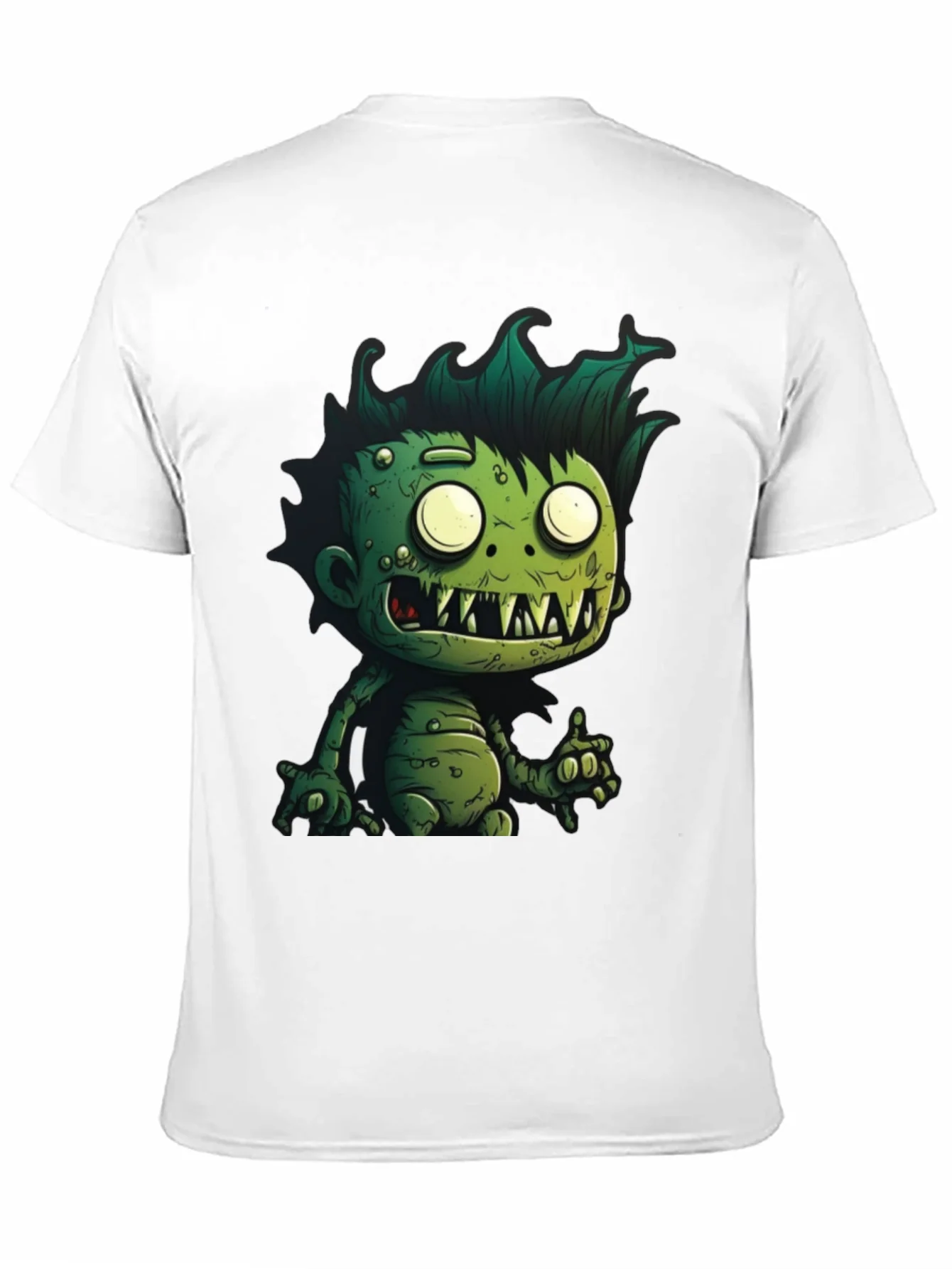 Monster Graphic Tee - Cartoon Zombie T-Shirt