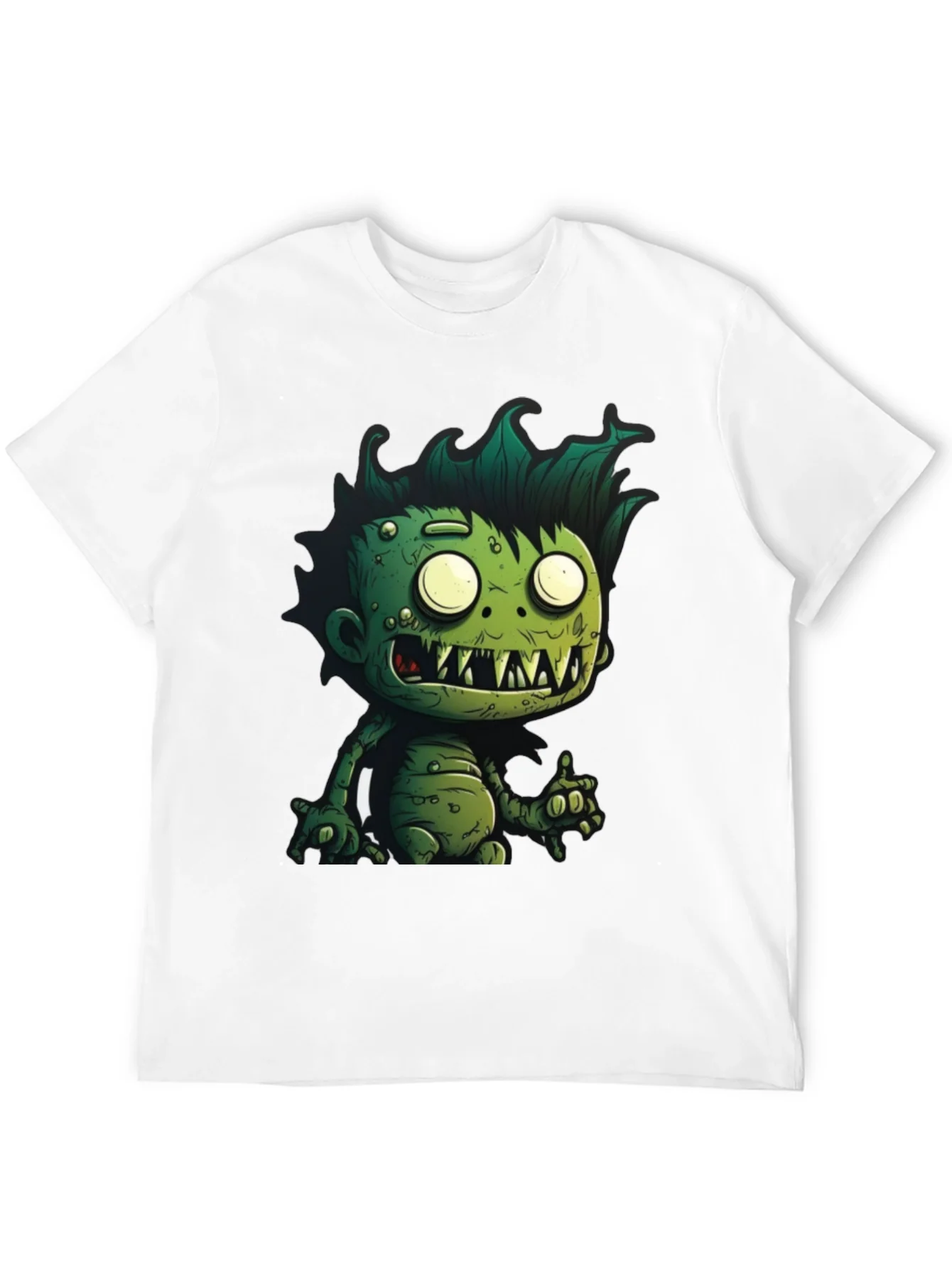 Monster Graphic Tee - Cartoon Zombie T-Shirt